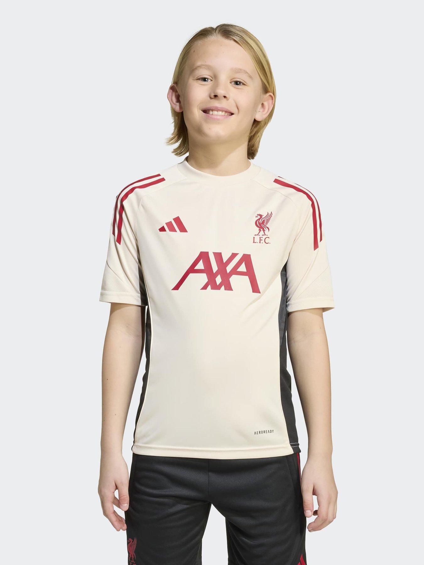 Image 2 of 5 of adidas Junior Liverpool Training Jersey- White