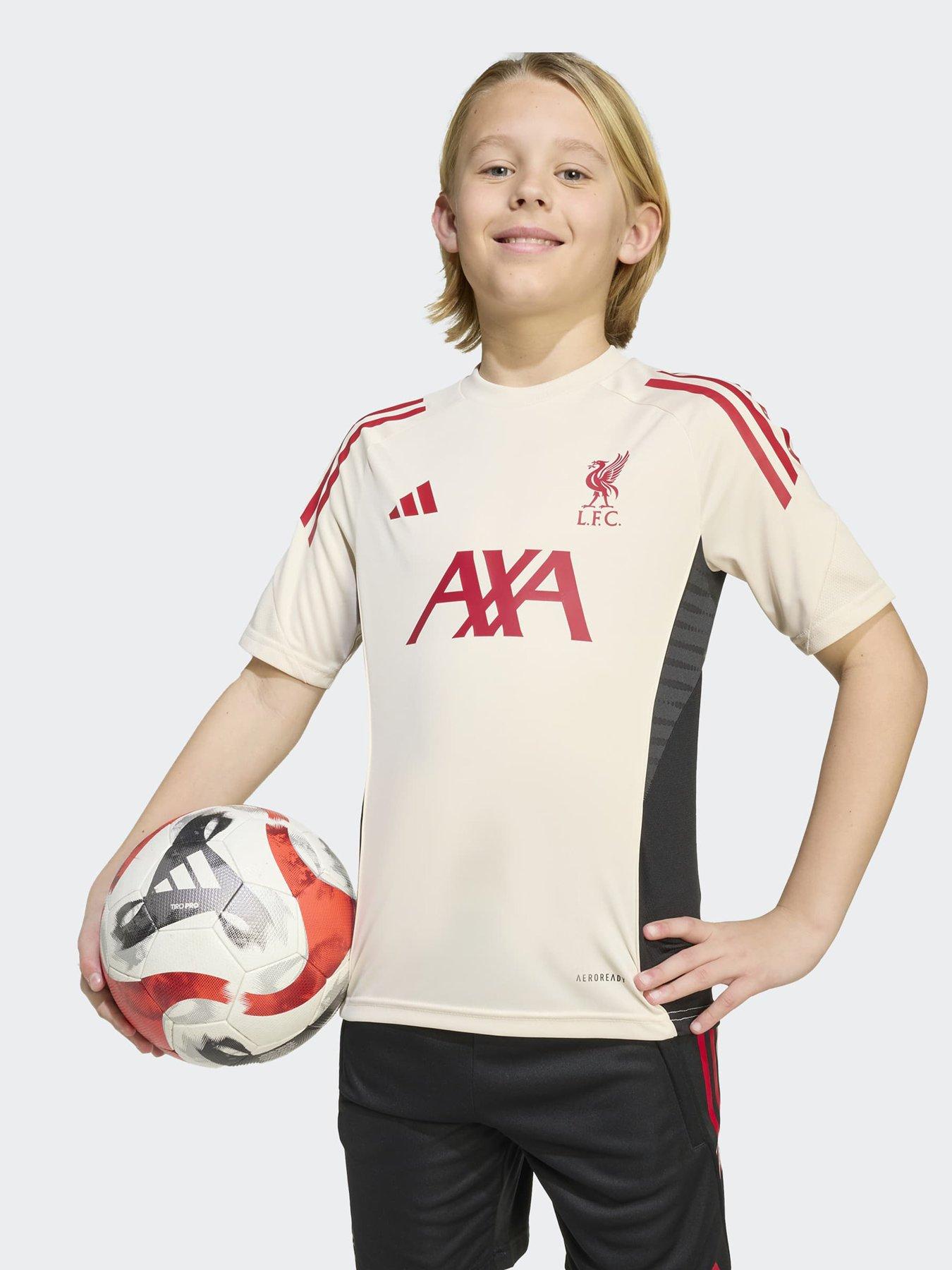 Image 5 of 5 of adidas Junior Liverpool Training Jersey- White