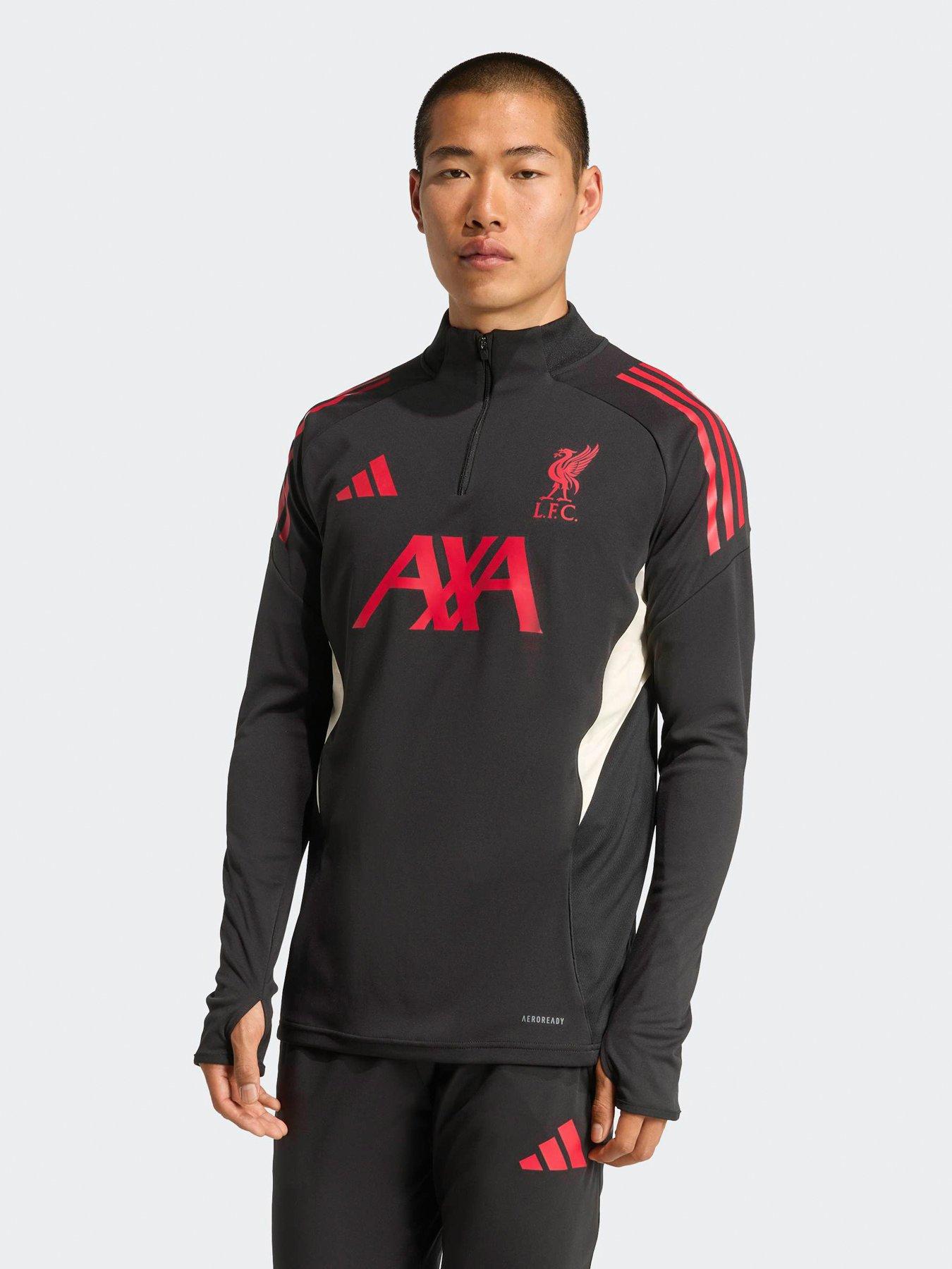 adidas Mens Liverpool Training Tracksuit Top- Black, Black, Size 2Xl, Men