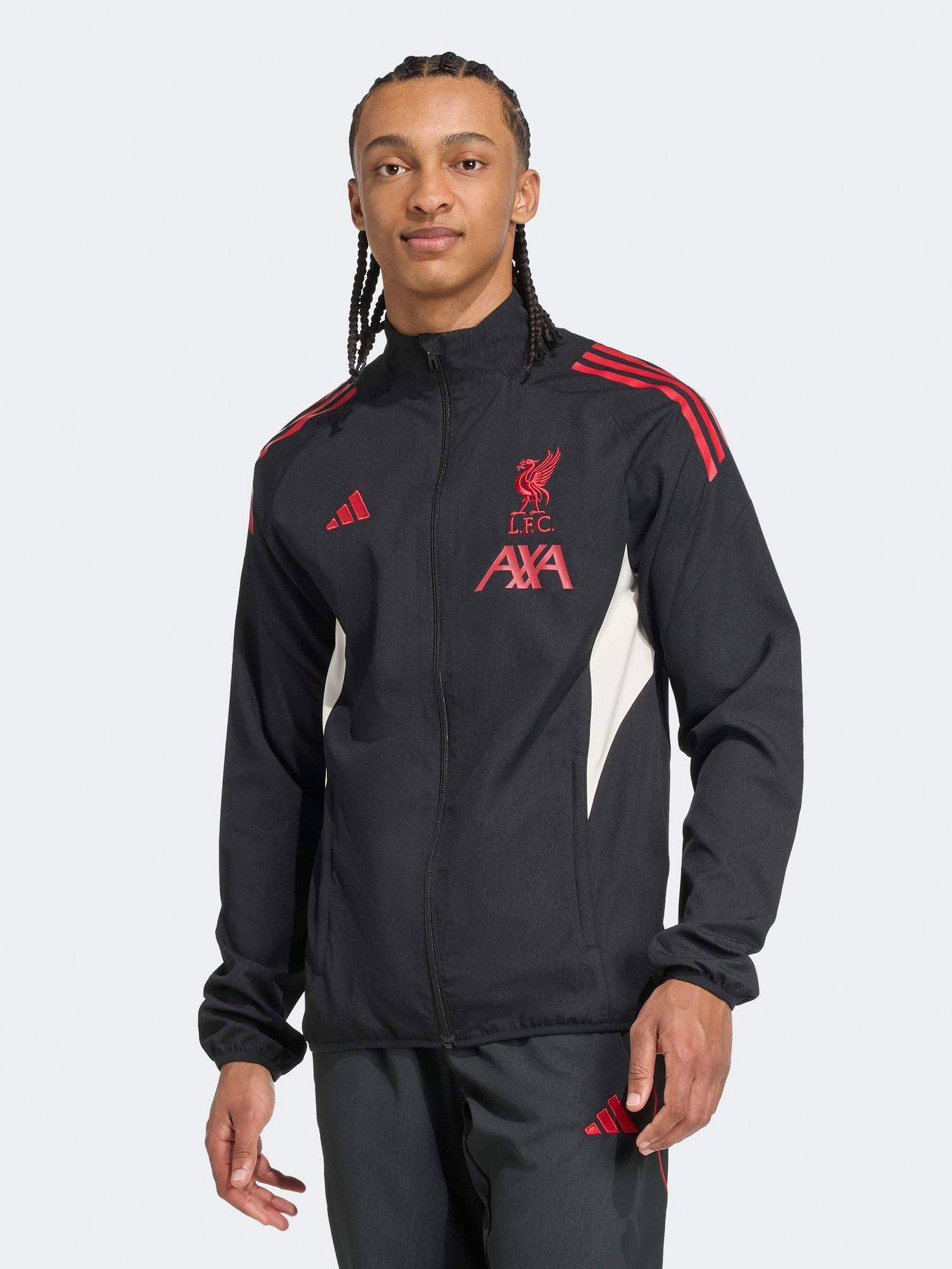 adidas Mens Liverpool Training Presentation Jacket- Black