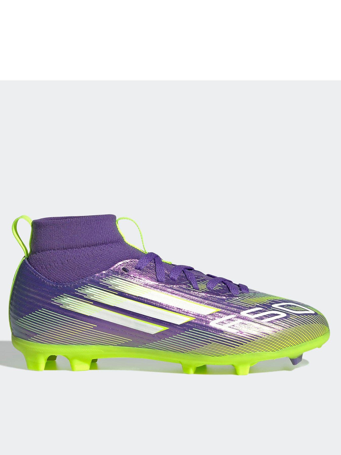undefined Junior F50 League Mid Firm Ground Football Boots - Purple