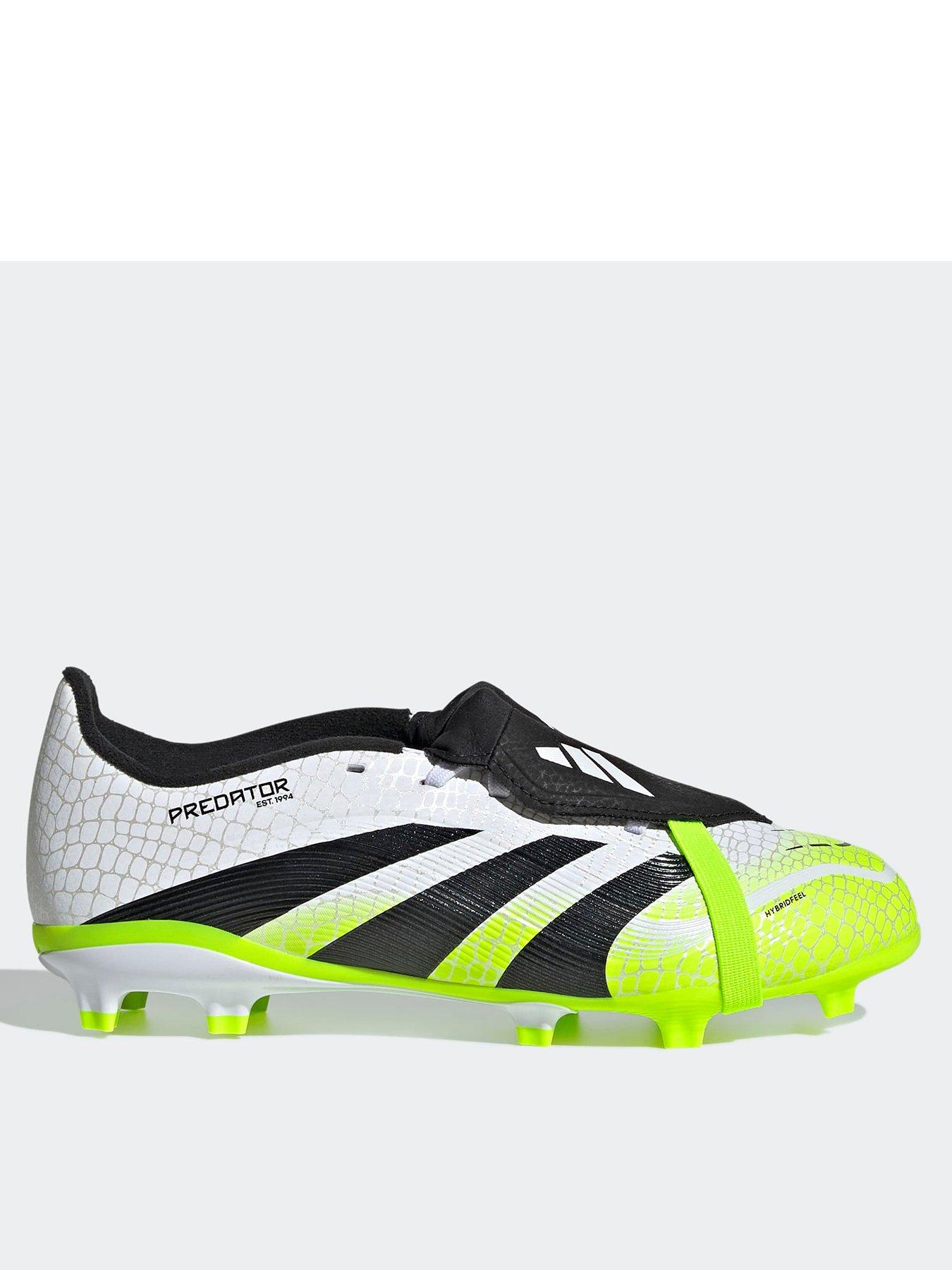 undefined Junior Predator League Ft Firm Ground Football Boots - White