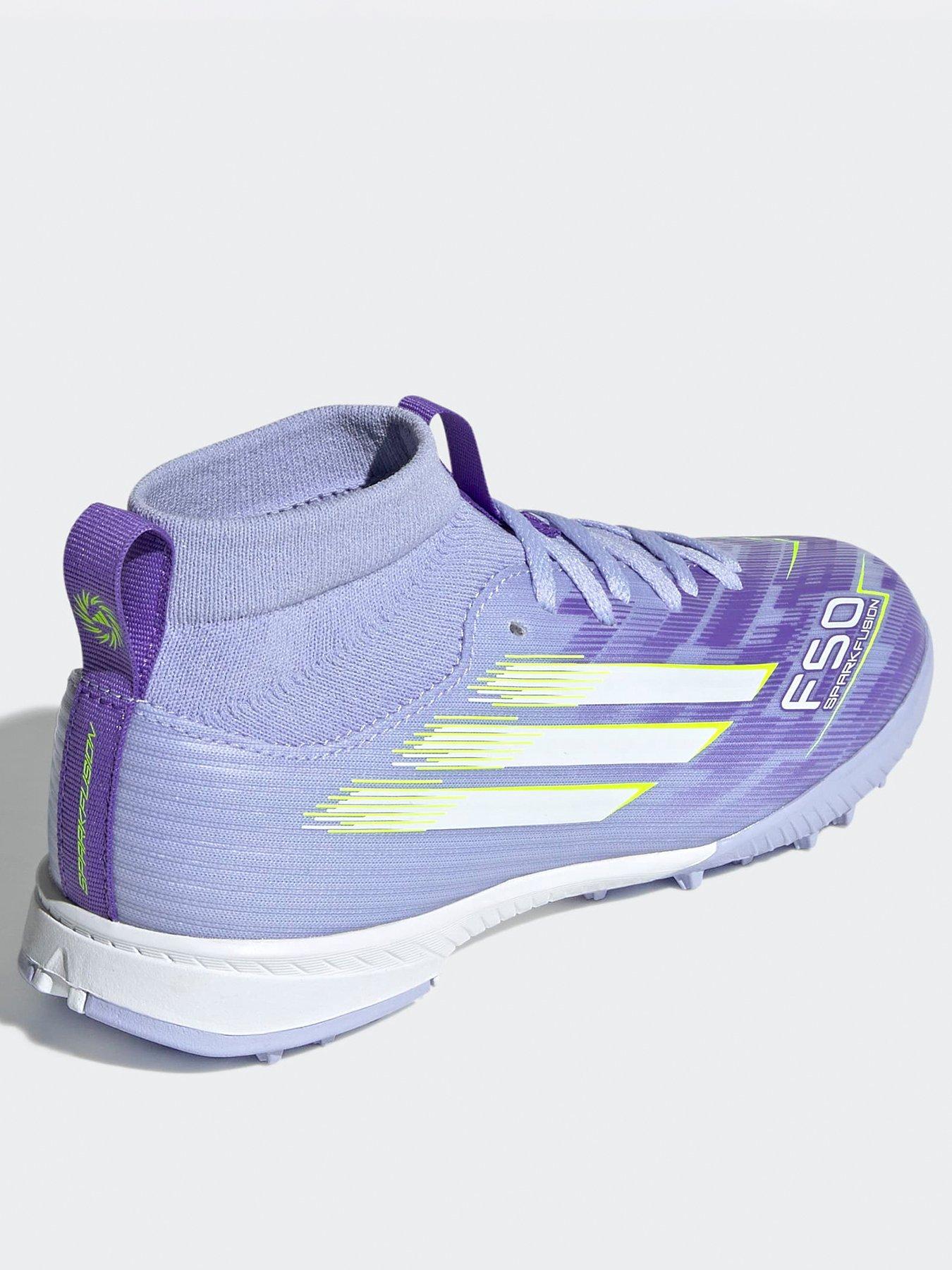 Purple Girls Astro Trainers Adidas Junior F50 Spark Fusion League
