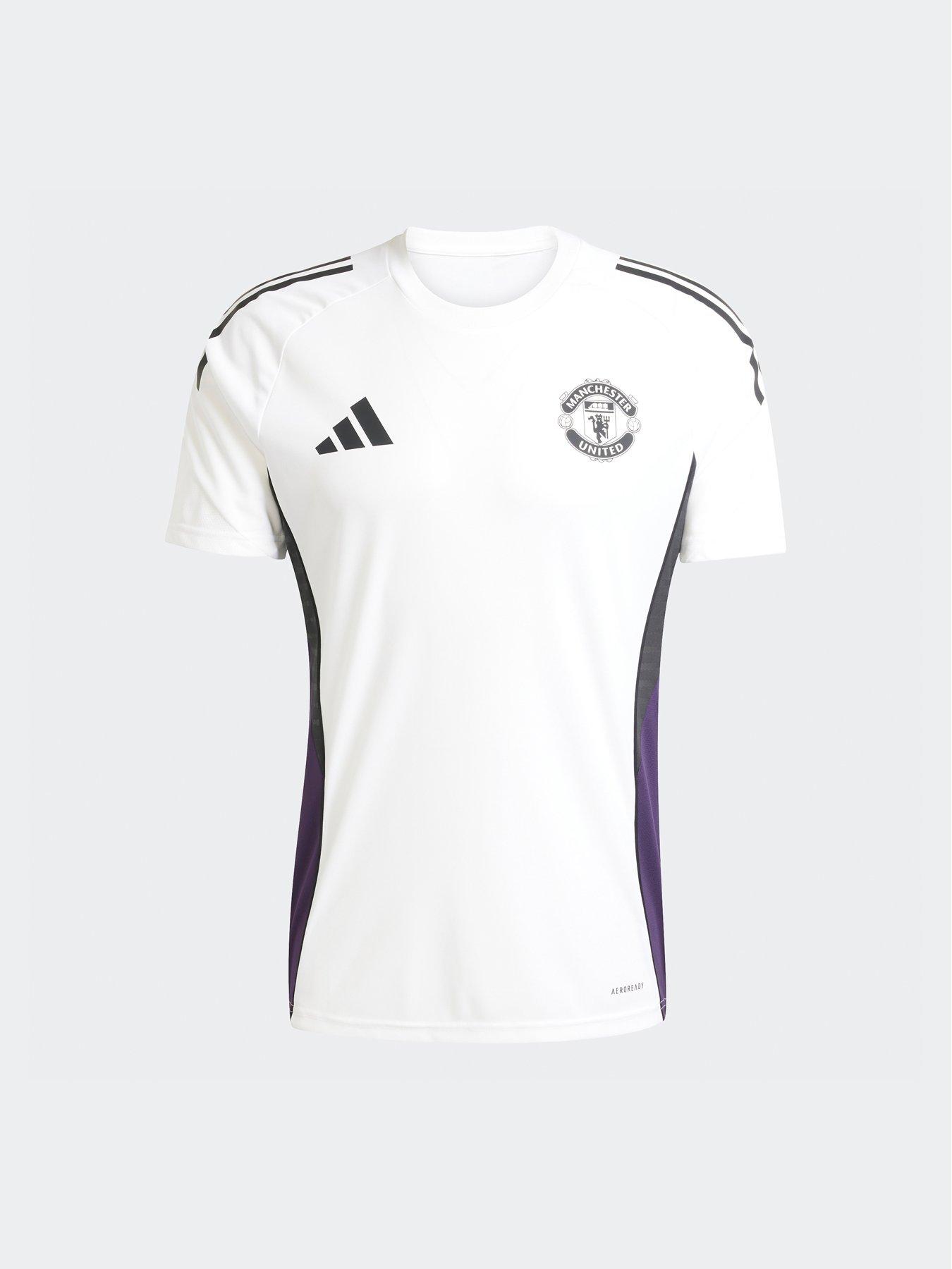 Image 5 of 5 of adidas Mens Manchester United Training Jersey - White