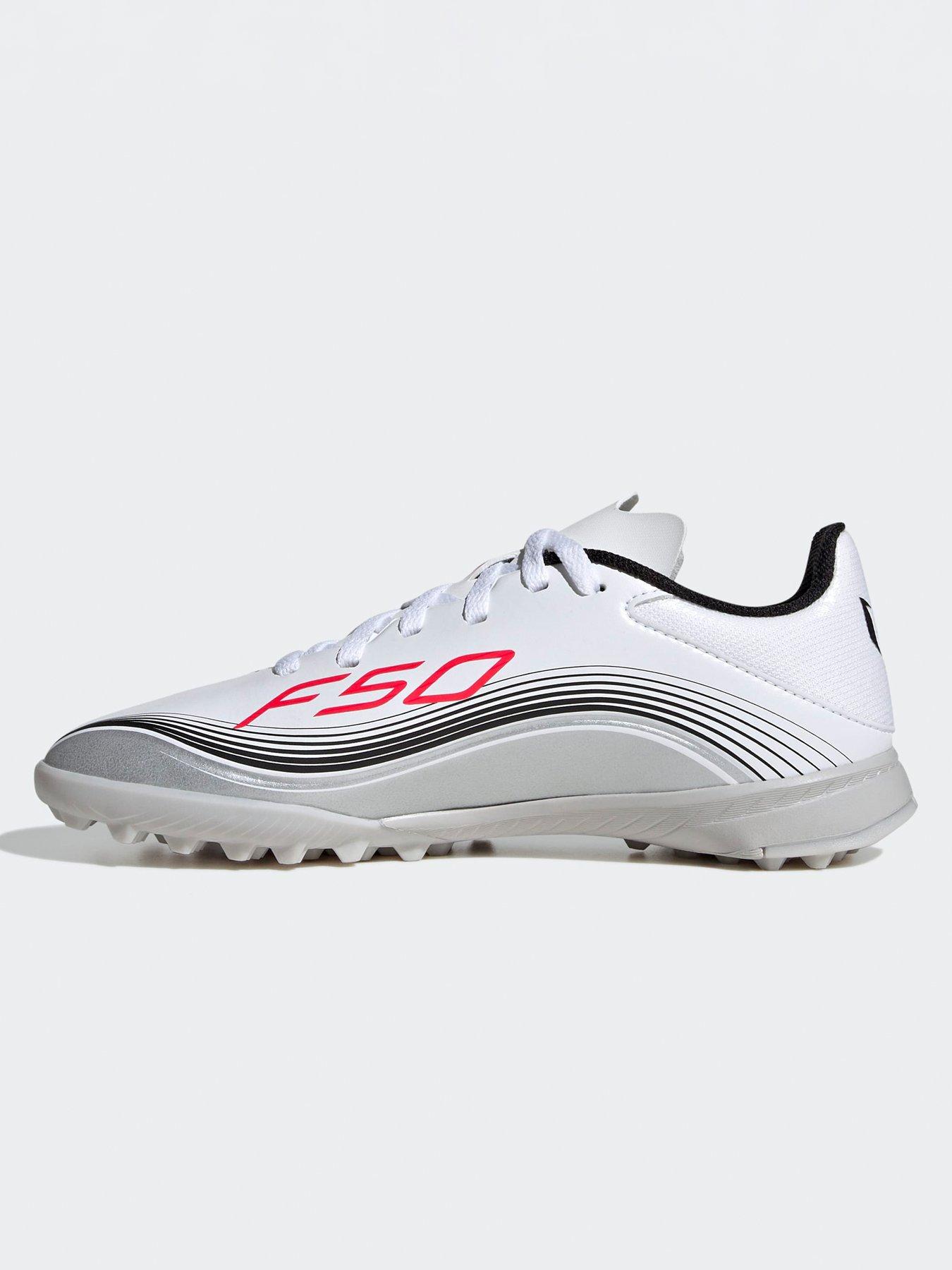 Image 6 of 6 of adidas Junior F50 Messi League Astro Turf Football Boots - White