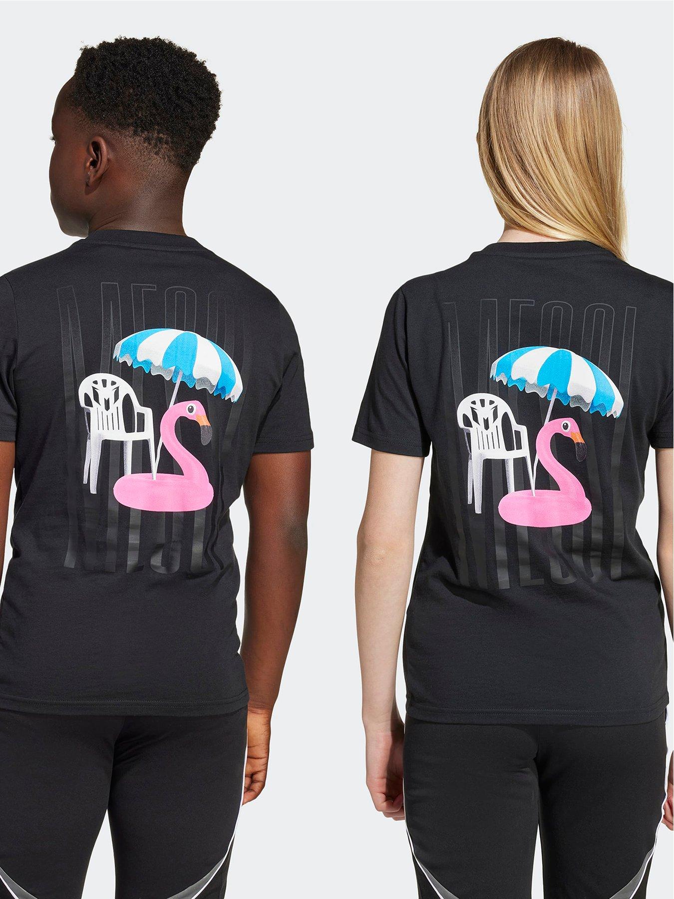 Image 2 of 5 of adidas Junior Messi T-Shirt - Black