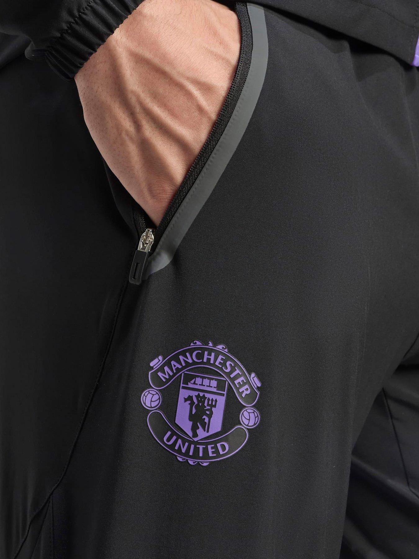 Image 3 of 4 of adidas Mens Manchester United Vis Tech Pants - Black