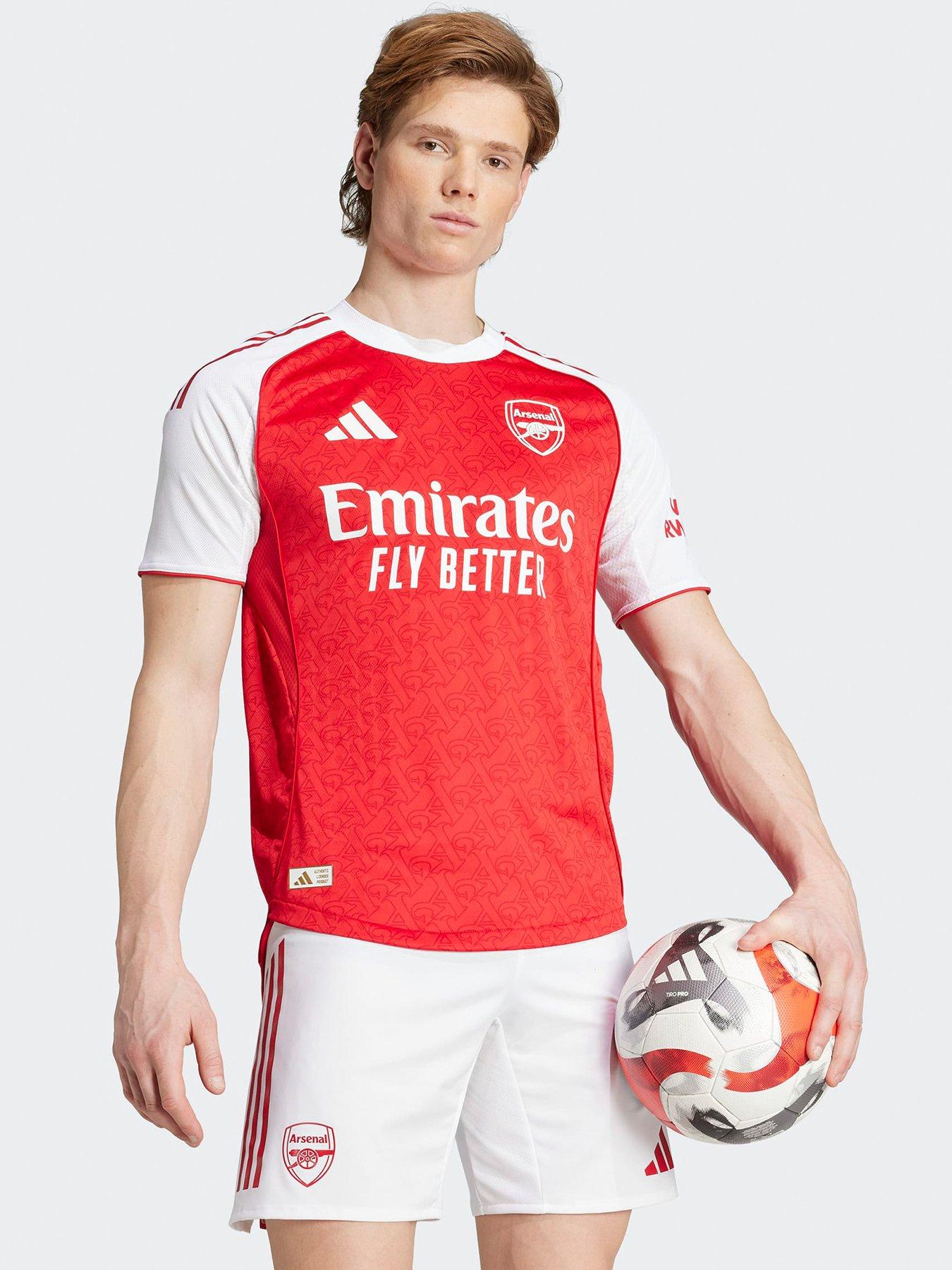 undefined Arsenal Mens 25/26 Home Authentic Replica Shirt - Red