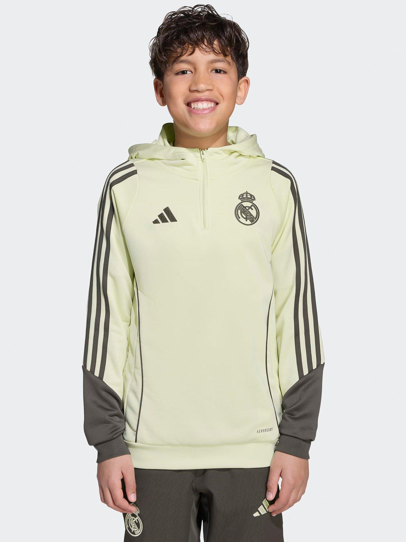 undefined Junior Real Madrid Training Hoodie - Lime