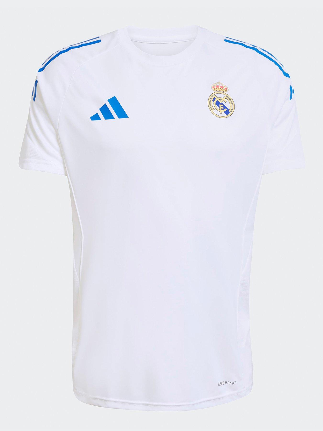 Adidas Mens Real Madrid Eu Training Jersey - White