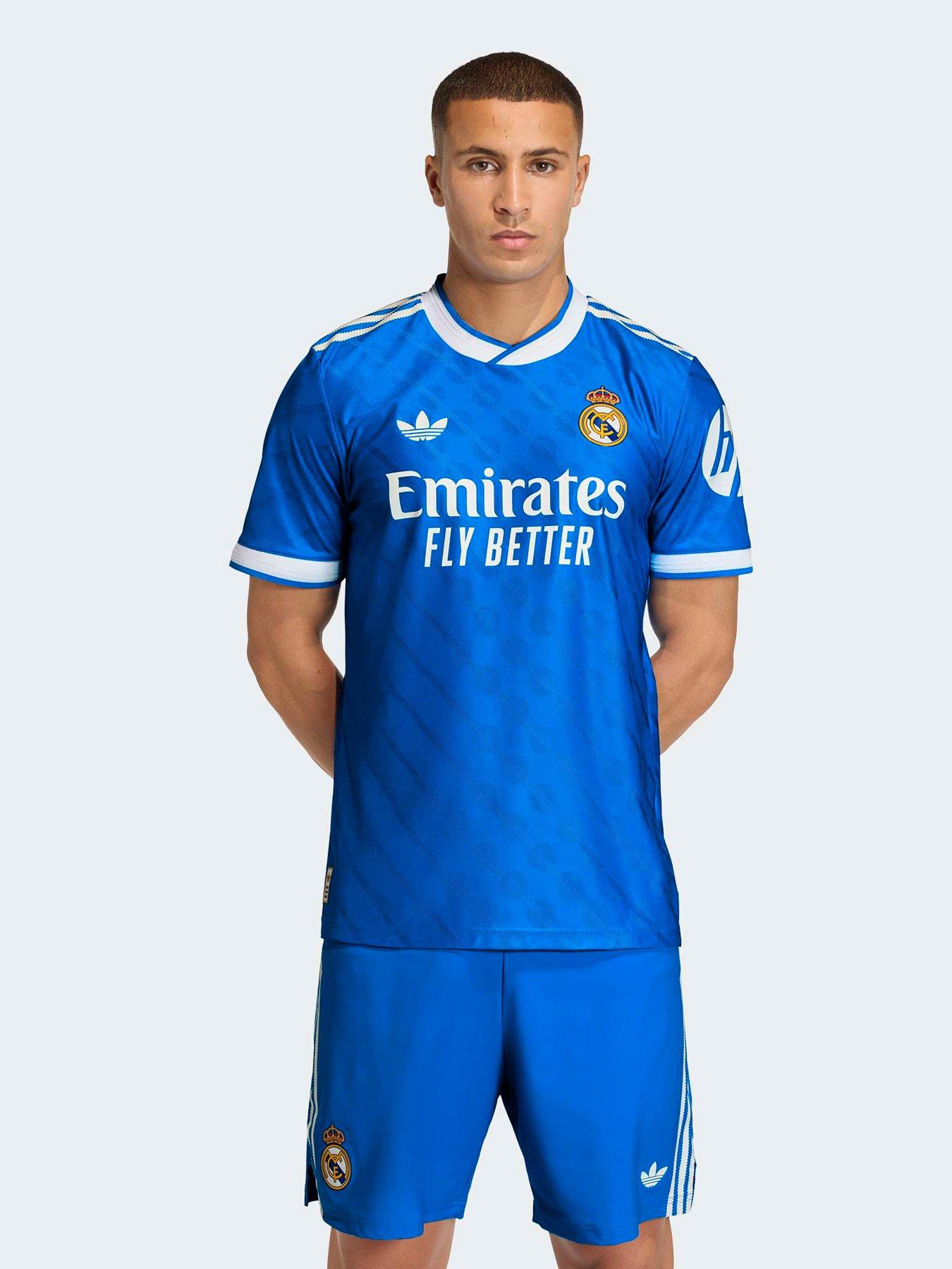 adidas Real Madrid Mens 25/26 3rd Authentic Replica Shirt - Blue