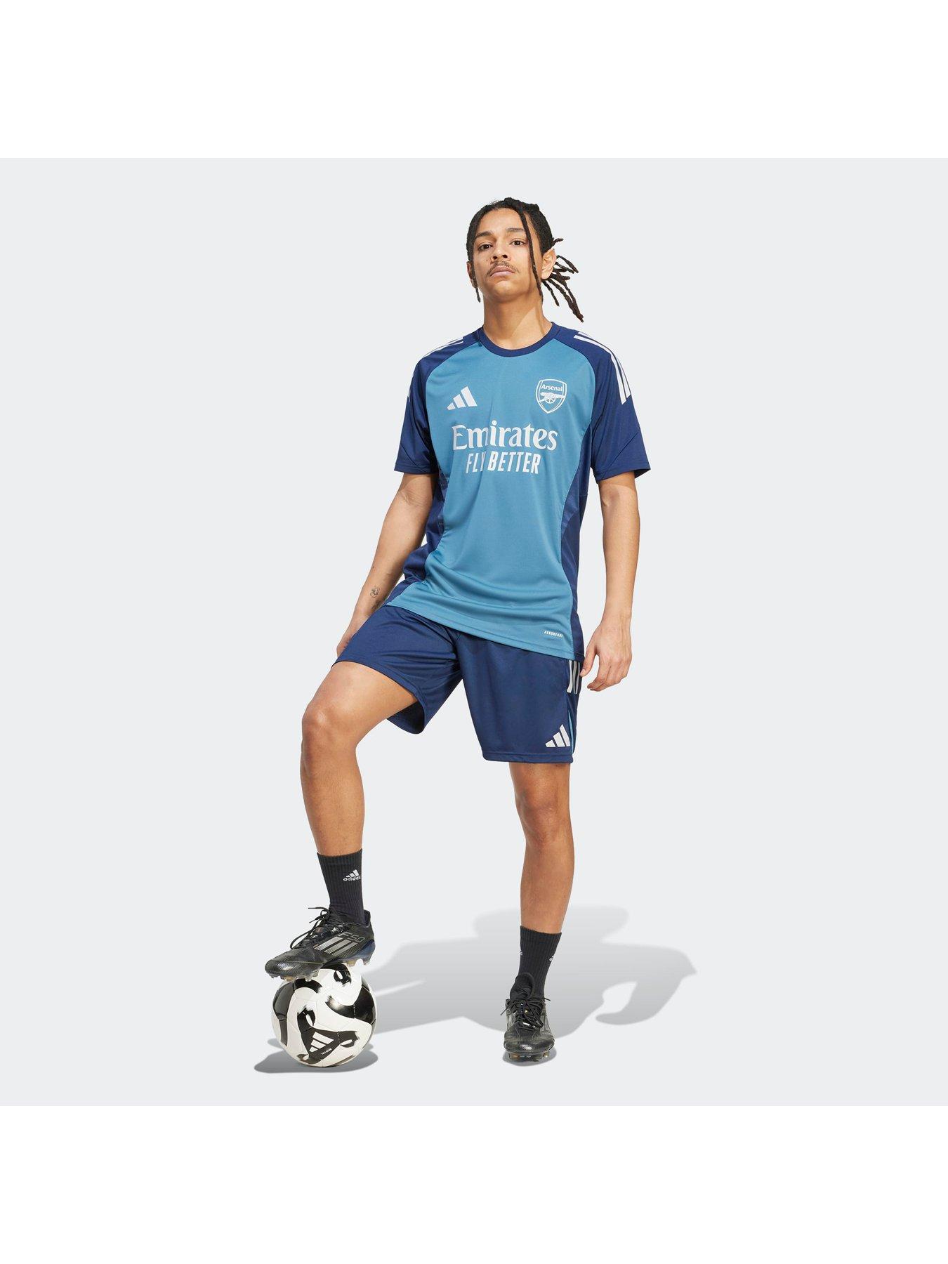 Image 2 of 6 of adidas Mens Arsenal Trainingwear Shorts - Blue