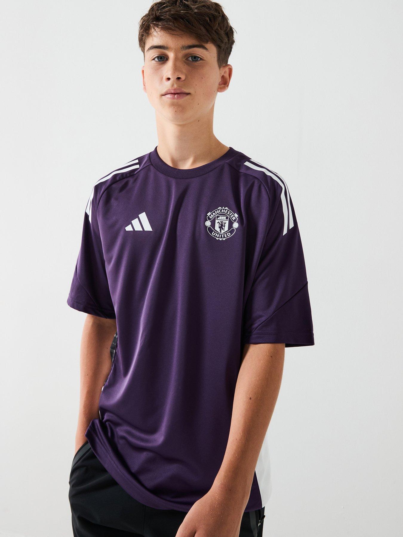 Adidas Junior Manchester United Training Jersey - Purple