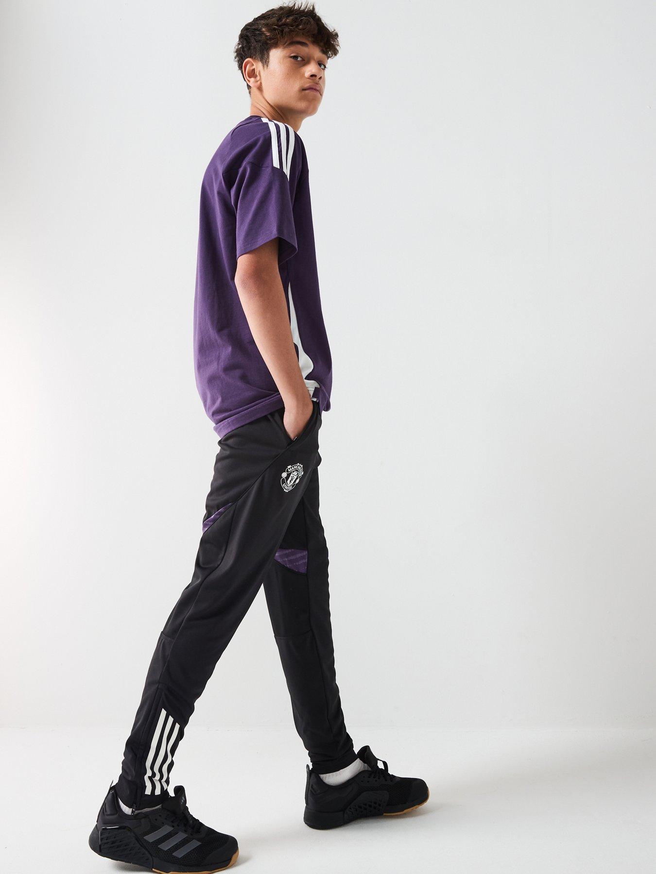 Adidas Junior Manchester United Training Pants - Black
