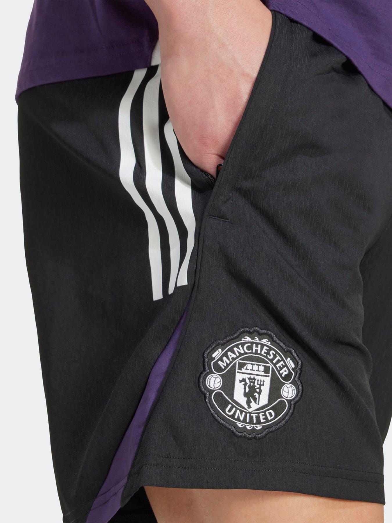 Image 4 of 5 of adidas Mens Manchester United Training Shorts - Black