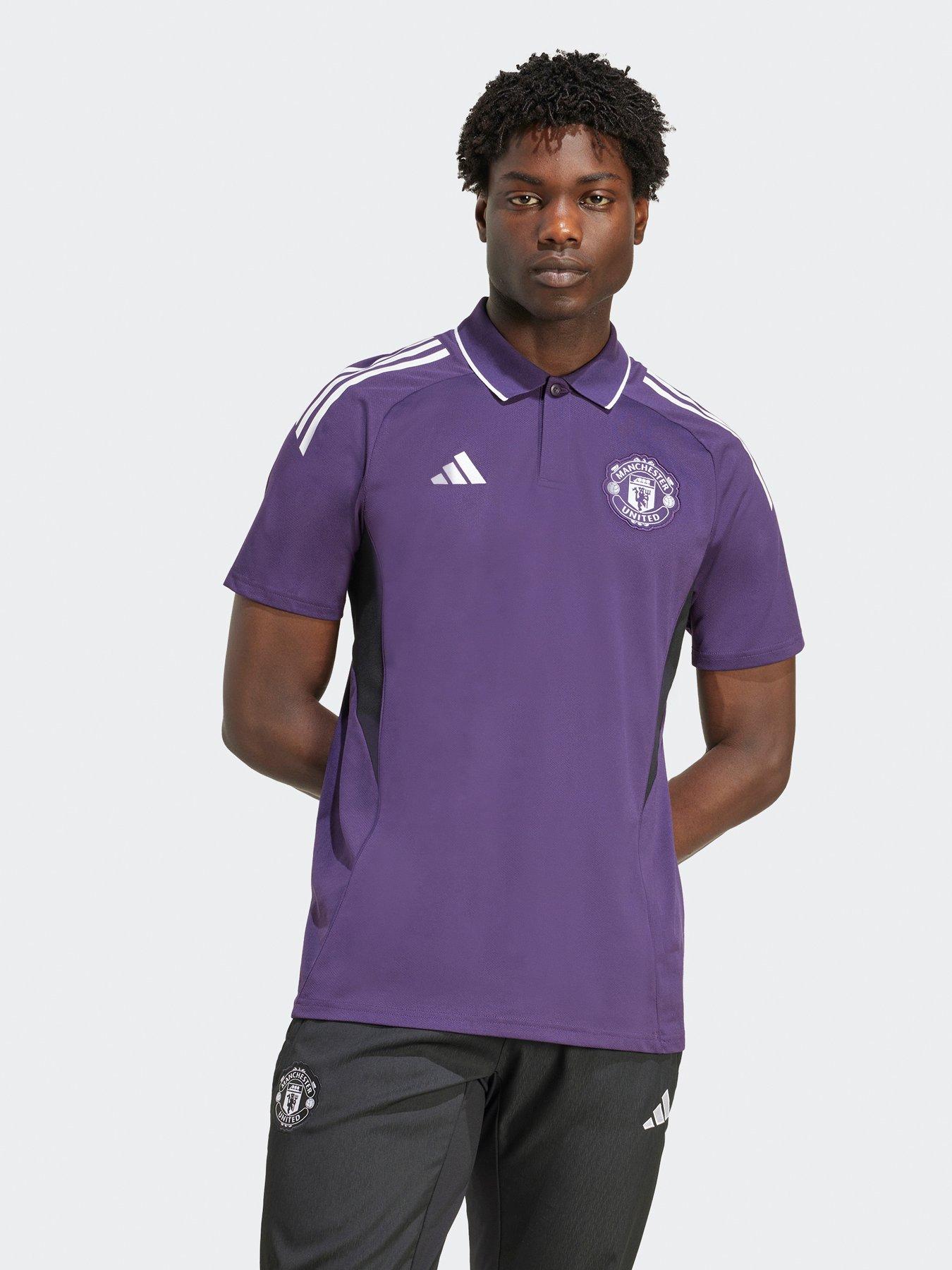 adidas: Mens Manchester United Training Polo - Purple