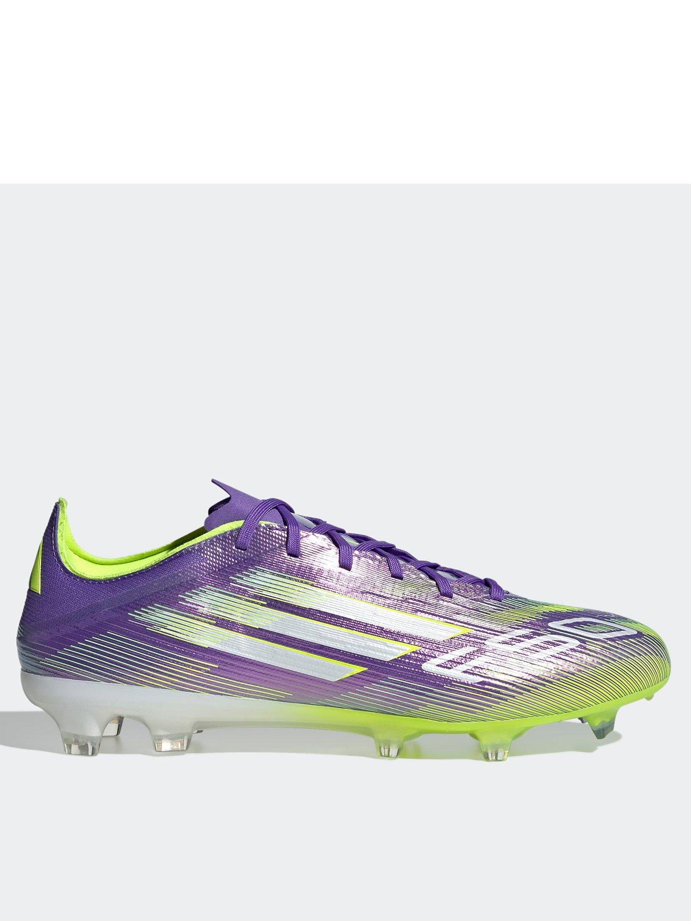 adidas Mens F50 Pro Firm Ground Football Boots, Purple, Size 9, Men