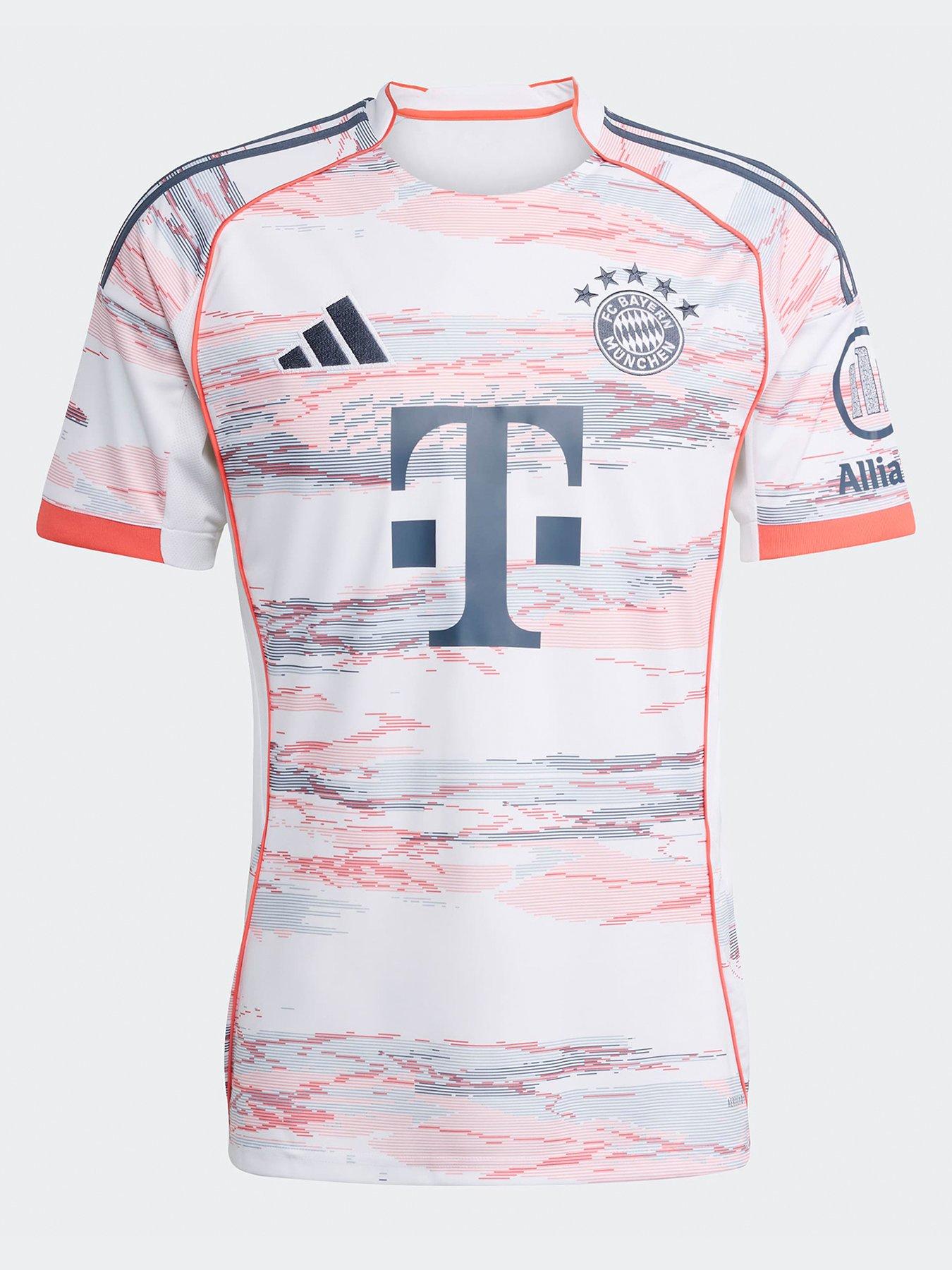 adidas Bayern Mens 25/26 Away Stadium Replica Shirt - White