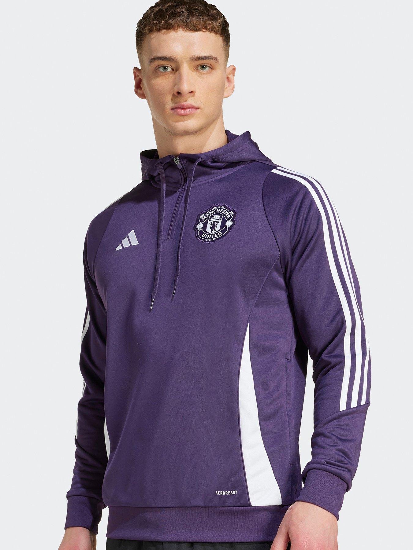 undefined Mens Manchester United Training Hoody - Purple