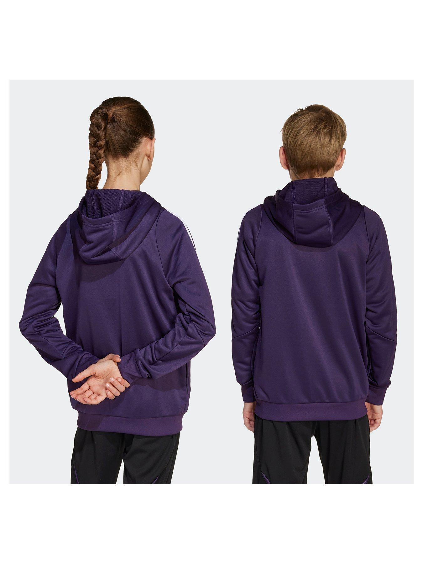 Image 2 of 5 of adidas Junior Manchester United Training Hoodie - Purple