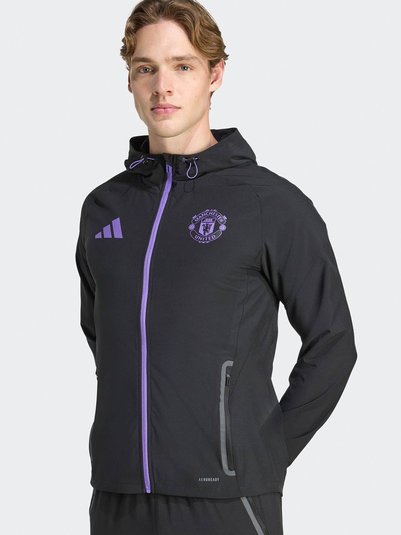 undefined Mens Manchester United Vis Tech Hoodie - Black