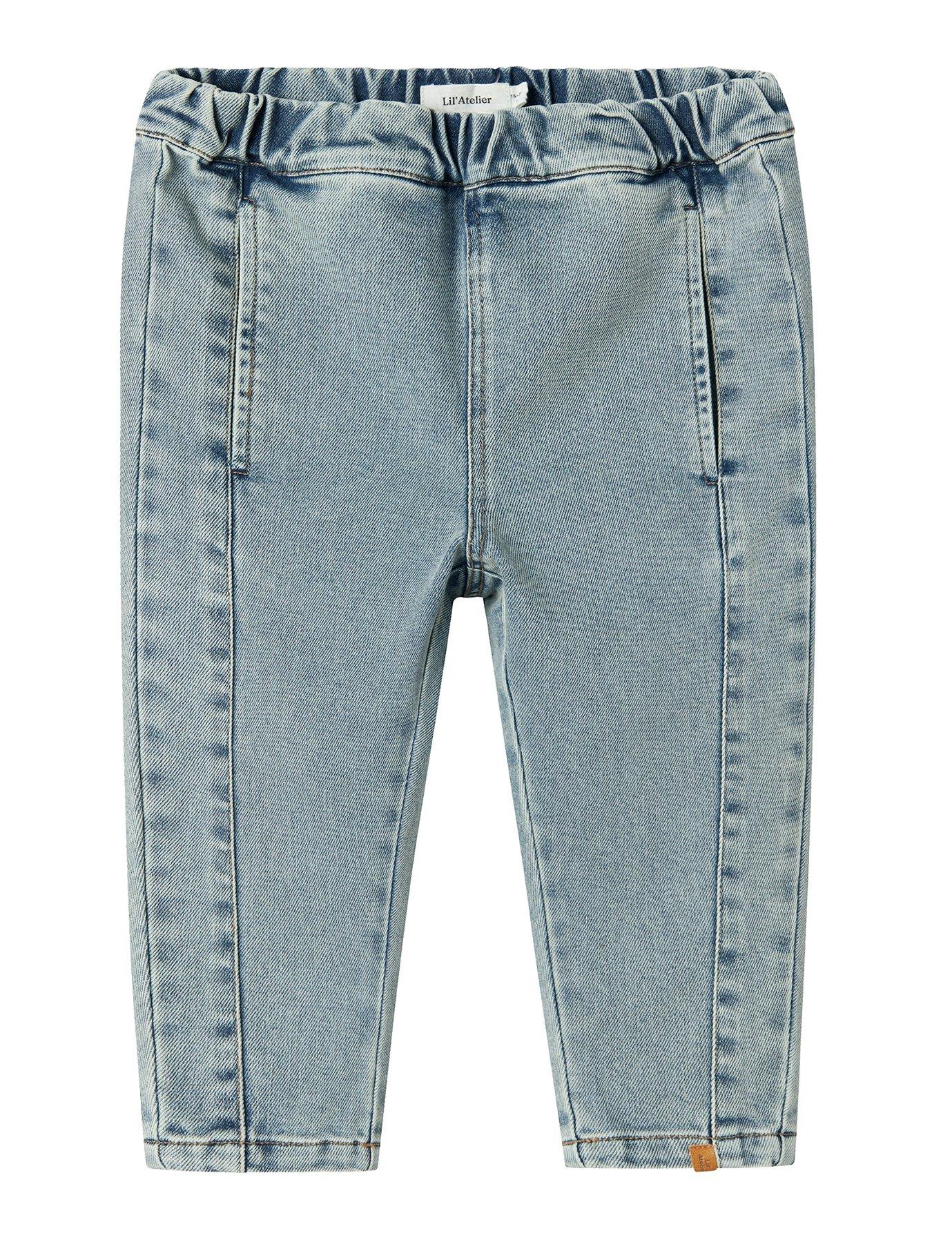 Lil Atelier Mini Boys Baggy Jeans - Blue