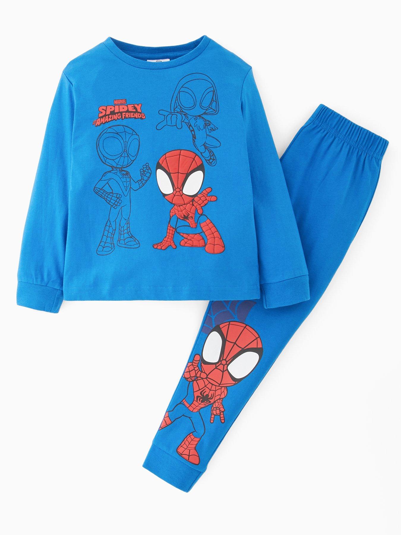 Image 1 of 4 of Spiderman Marvel Spidey Pyjamas - Blue