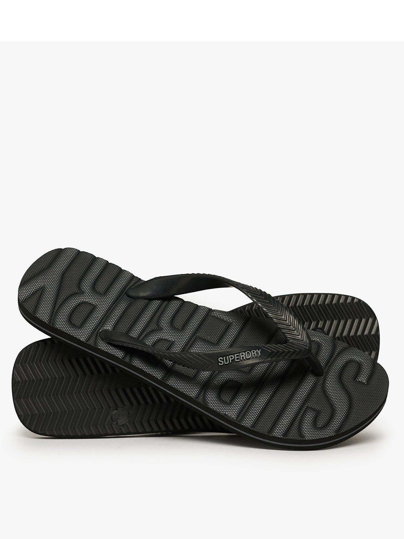 Image 2 of 4 of Superdry Core Graphic Logo Flip Flops- Black