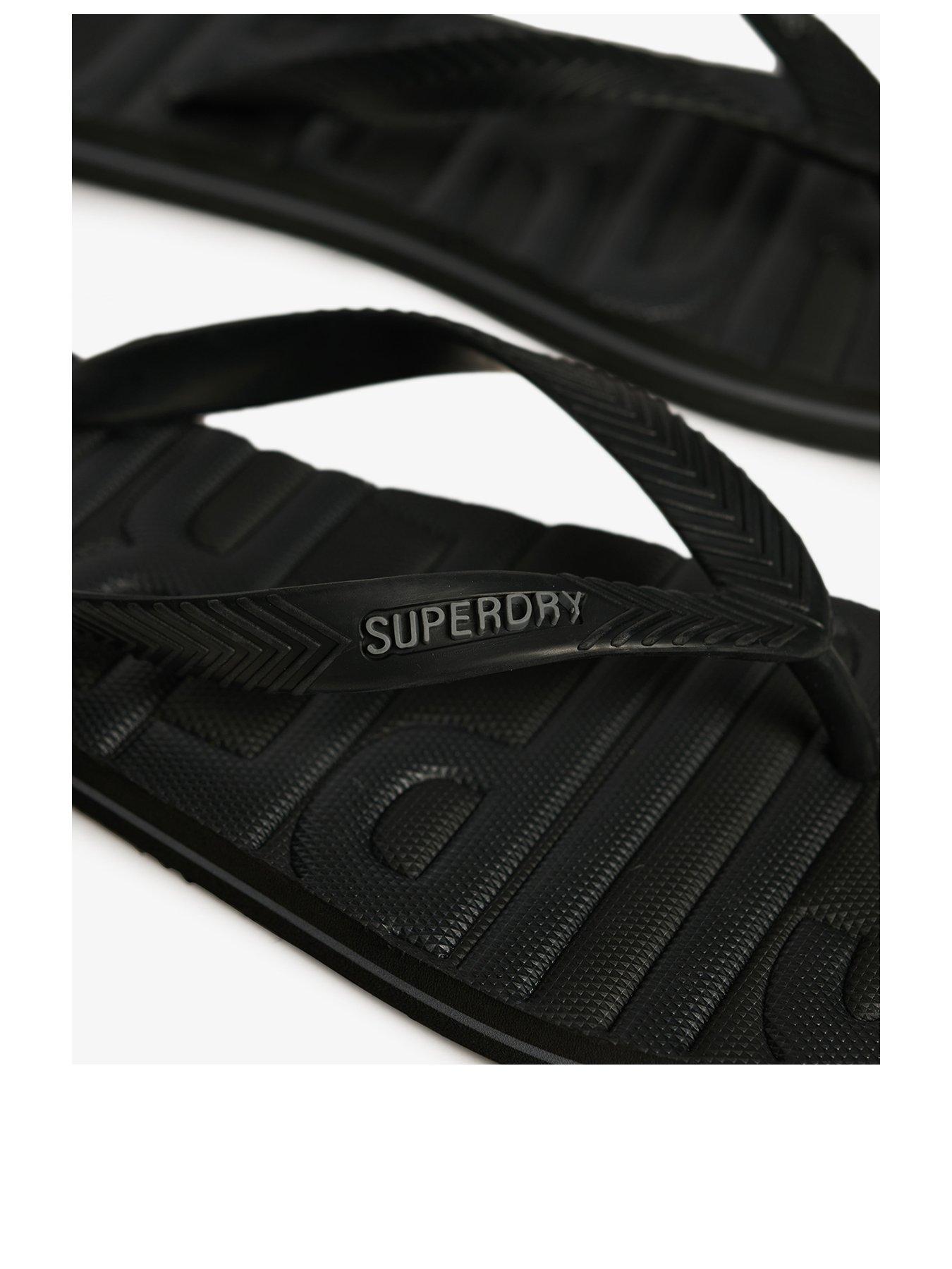 Image 3 of 4 of Superdry Core Graphic Logo Flip Flops- Black