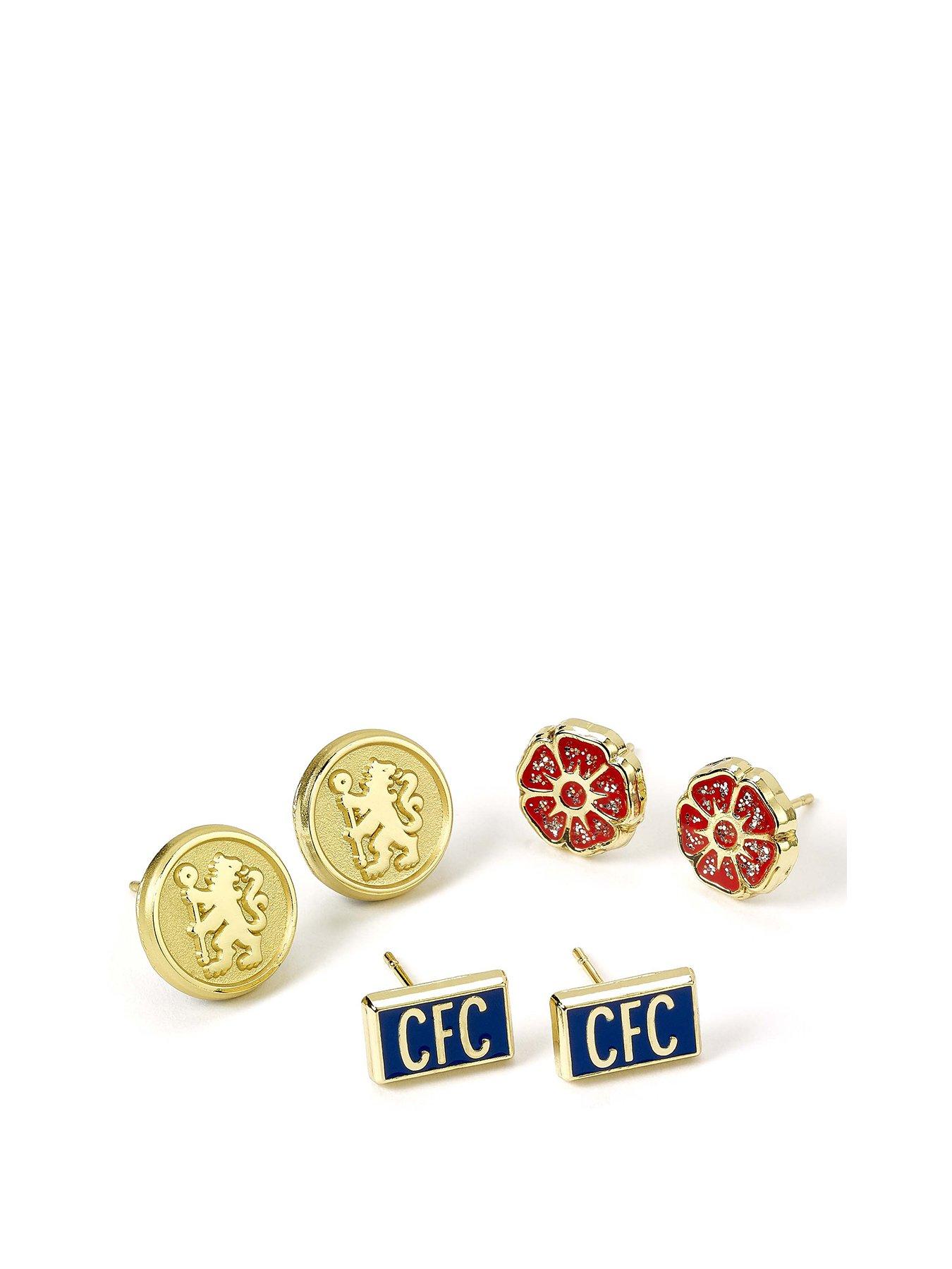 Chelsea Football Club Set of 3 Stud Earrings