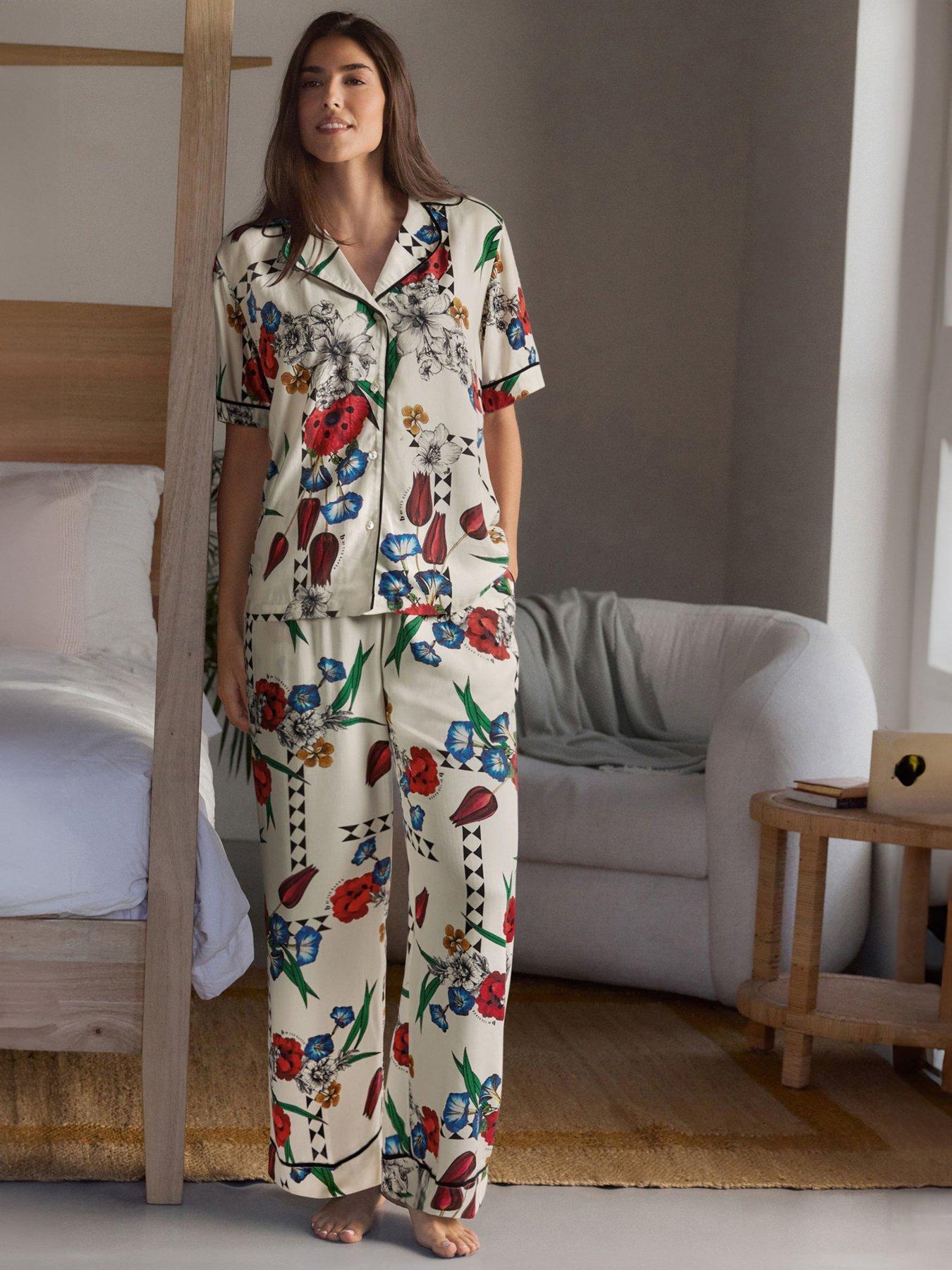 B By Ted Baker Ted Baker May Snake Pyjama Set - Ecru