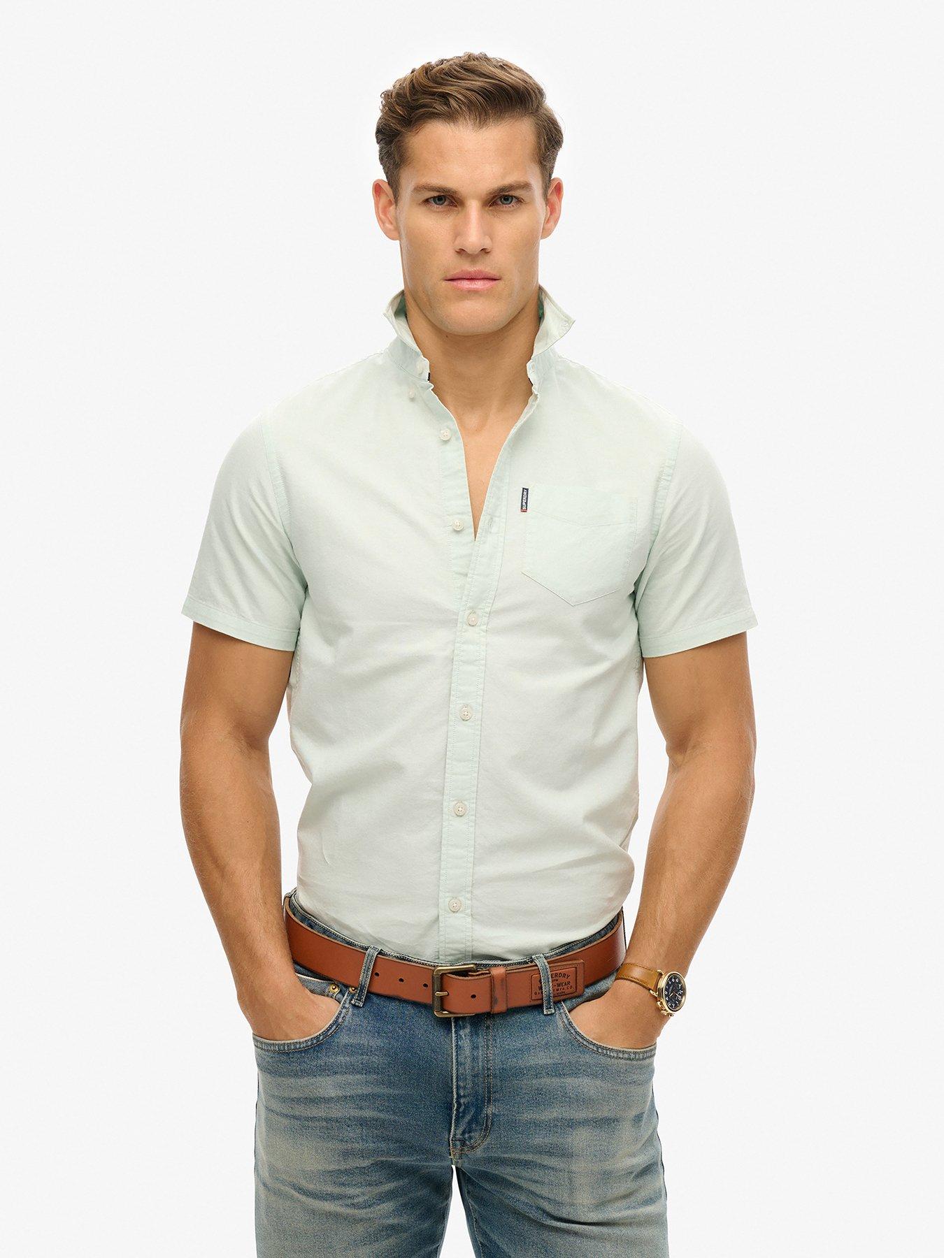 undefined Oxford Short Sleeve Shirt - Green