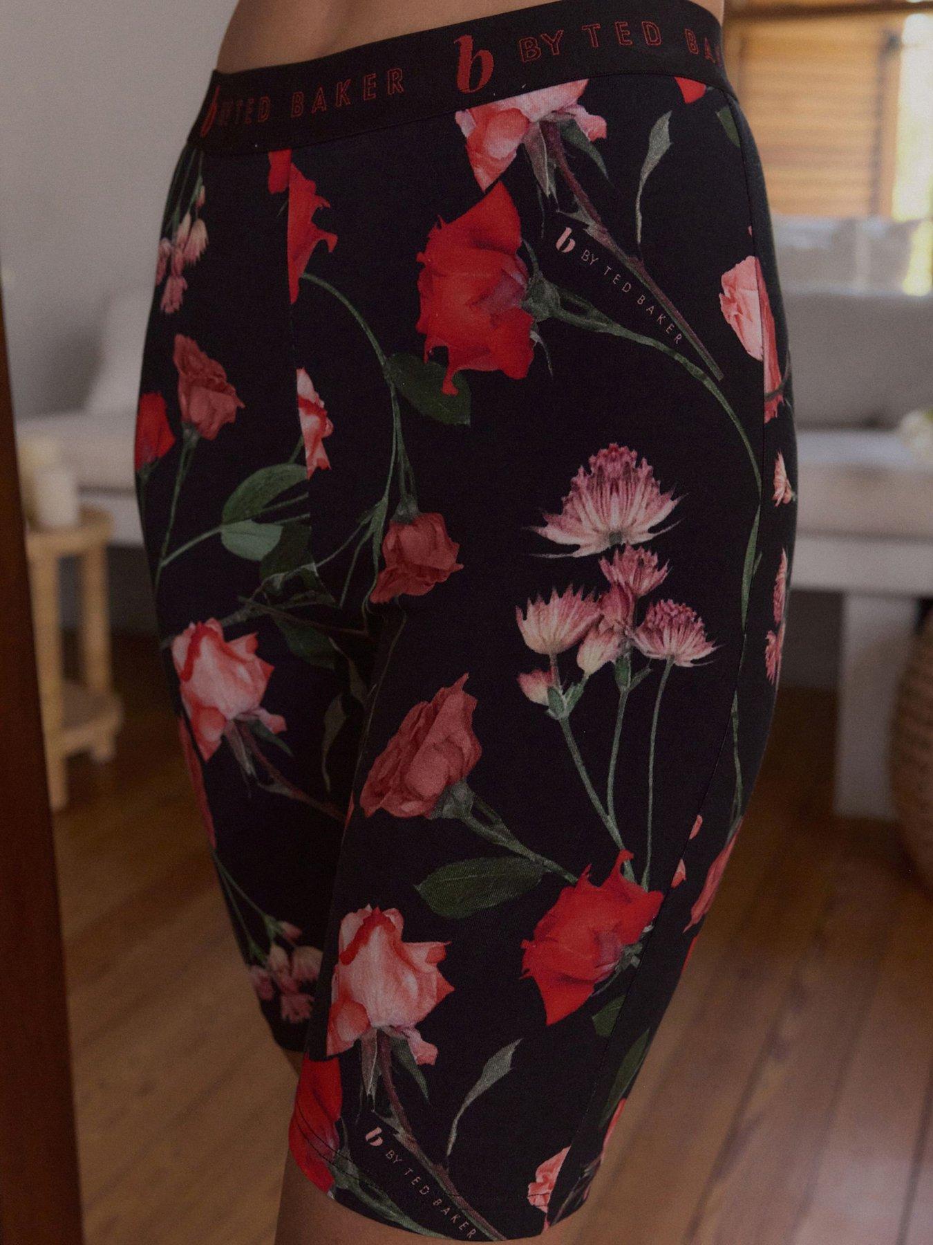 Image 4 of 6 of B By Ted Baker Ted Baker May Roses Cycling Set - Black