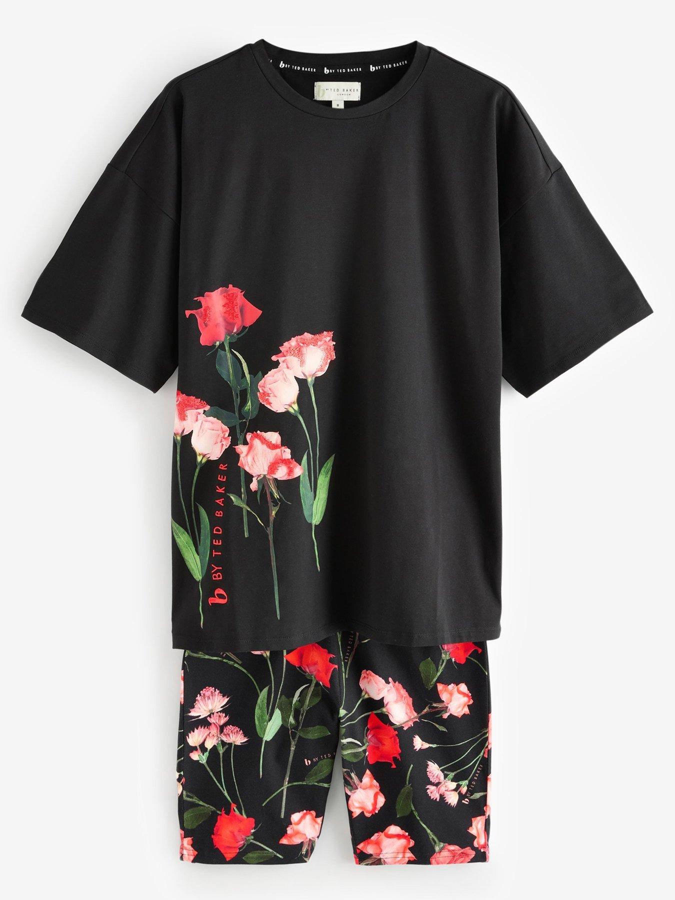 Image 5 of 6 of B By Ted Baker Ted Baker May Roses Cycling Set - Black