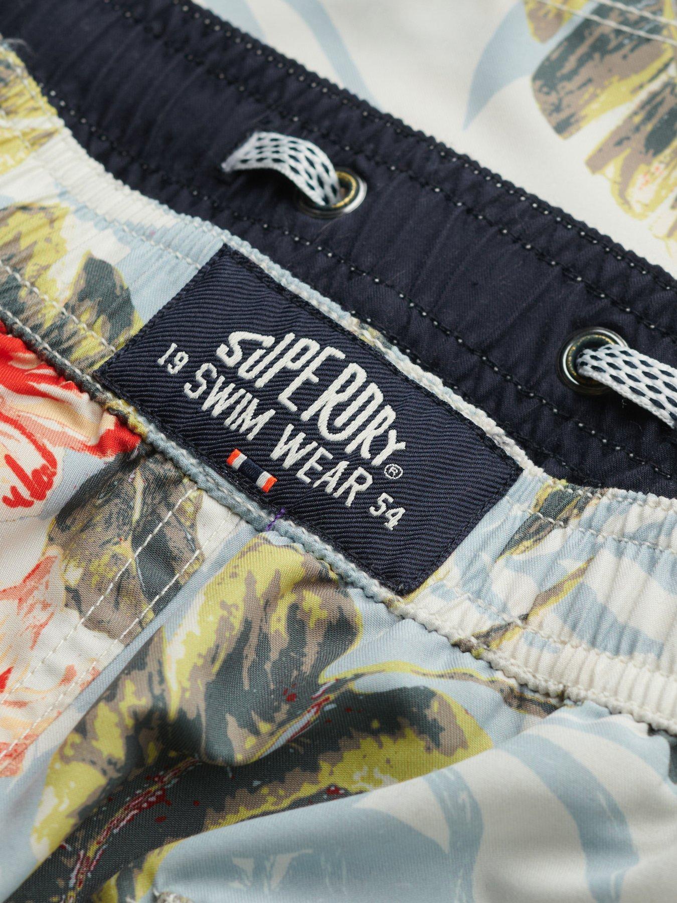 Image 6 of 6 of Superdry Hawaiian Print 17-Inch Swim Shorts - Multi