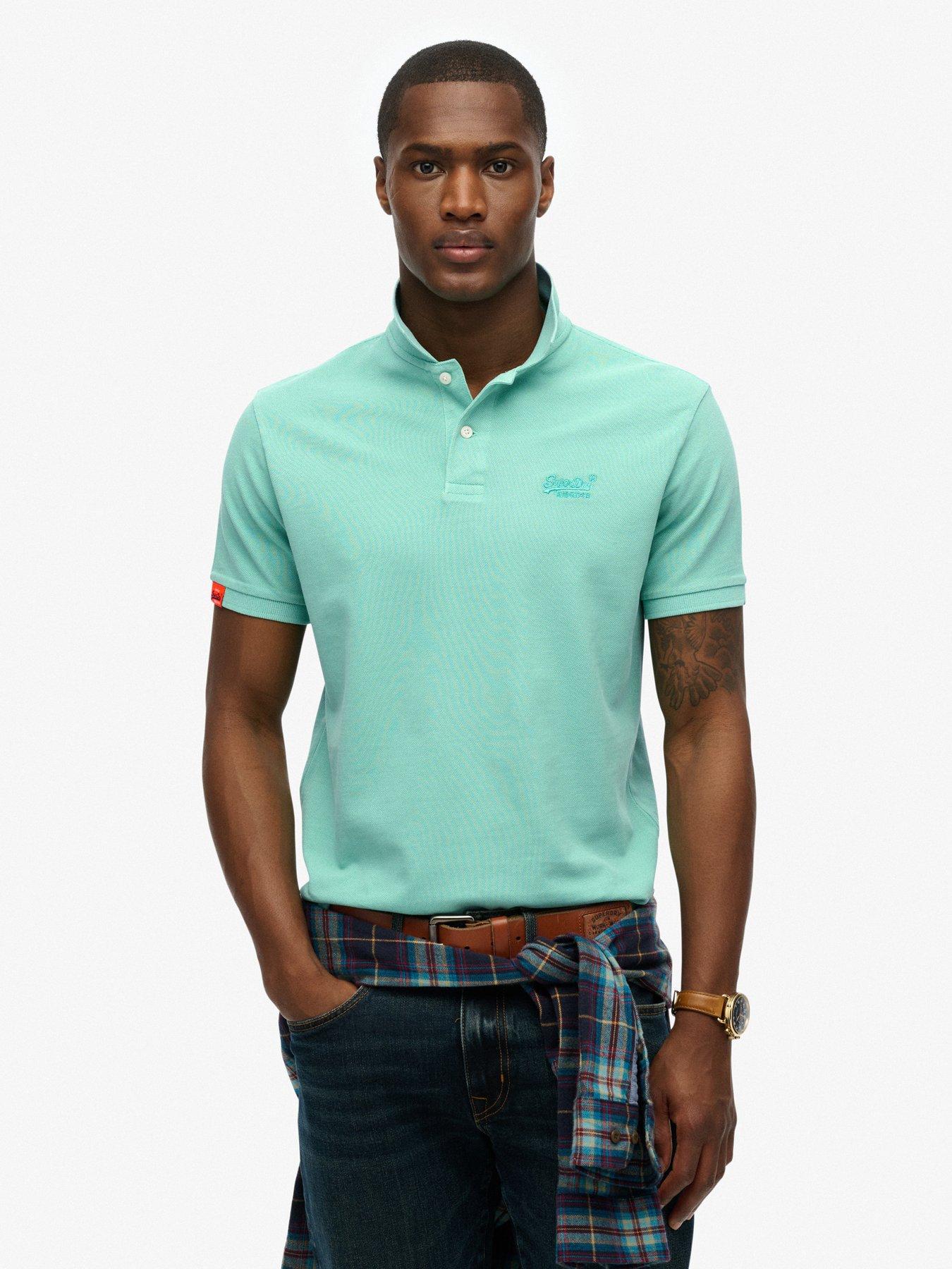 undefined Vintage Short Sleeve Polo Shirt - Green