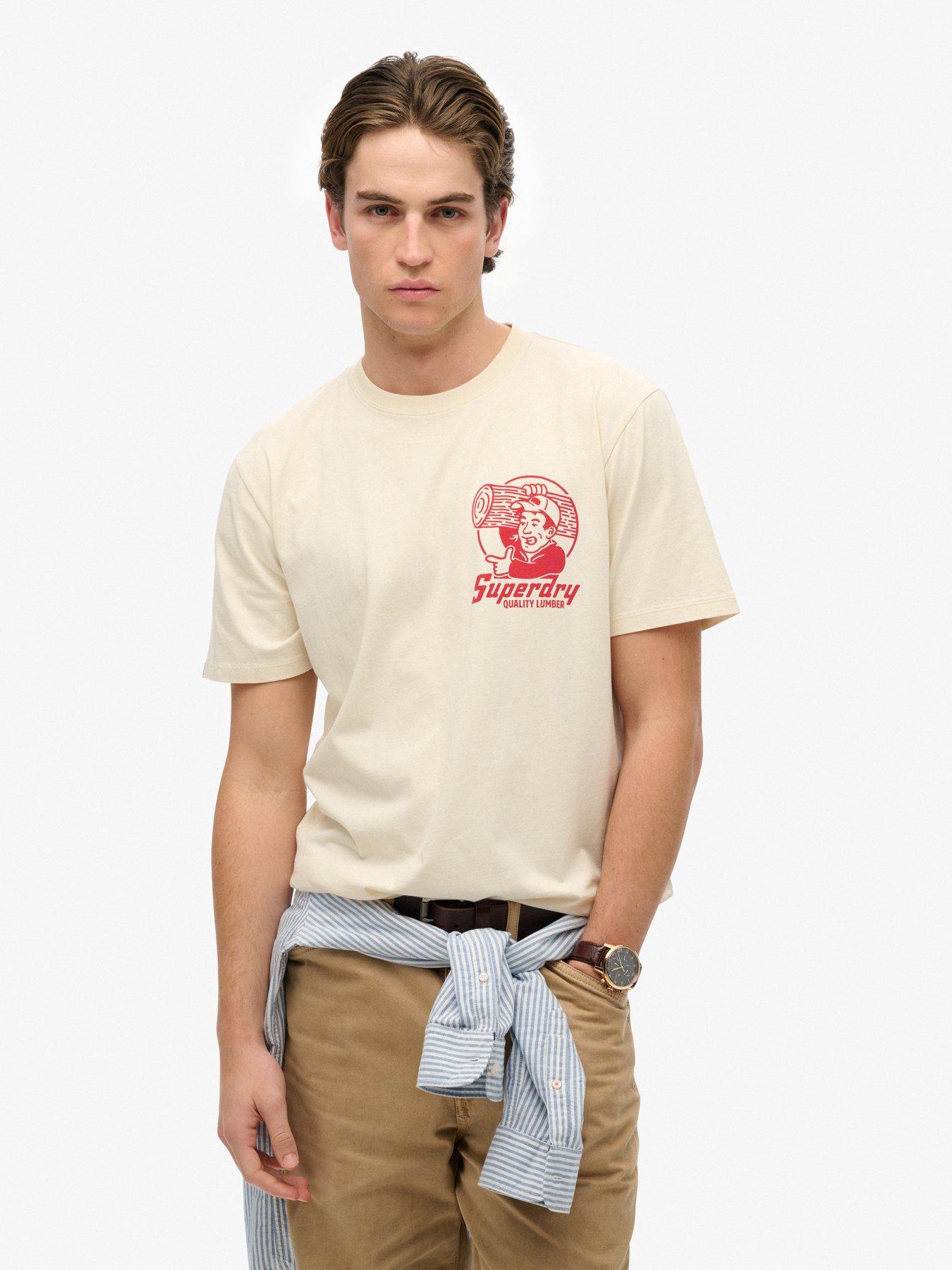 undefined Trade Tools Graphic Backprint Loose Fit T-Shirt - White