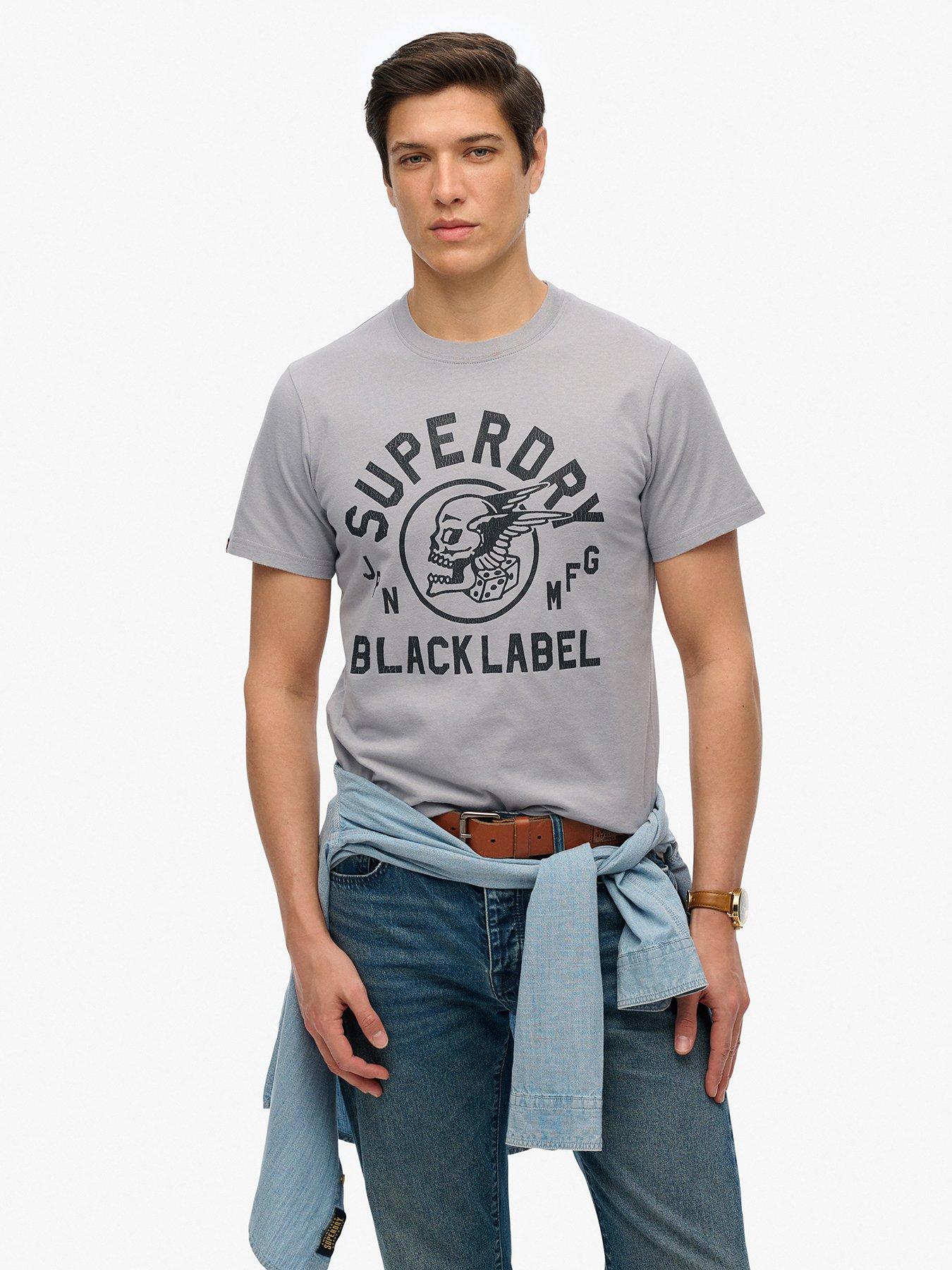 undefined Black Label Logo T-Shirt - Grey