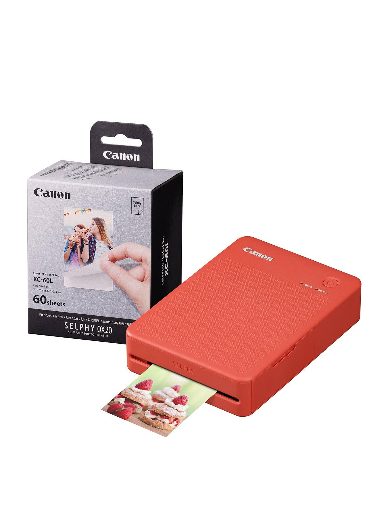 undefined Selphy QX20 Instant Photo Printer Including 60 Shot Print Media - Terracotta Red