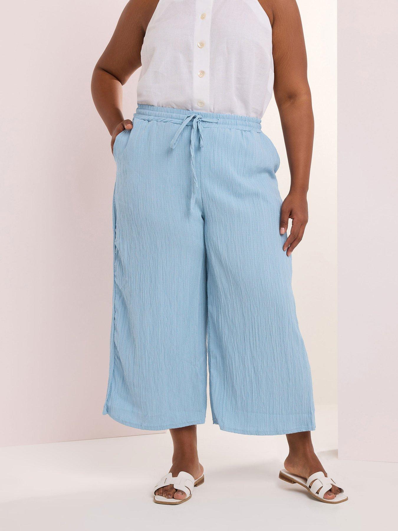 undefined Curve Crinkle Midaxi Culotte