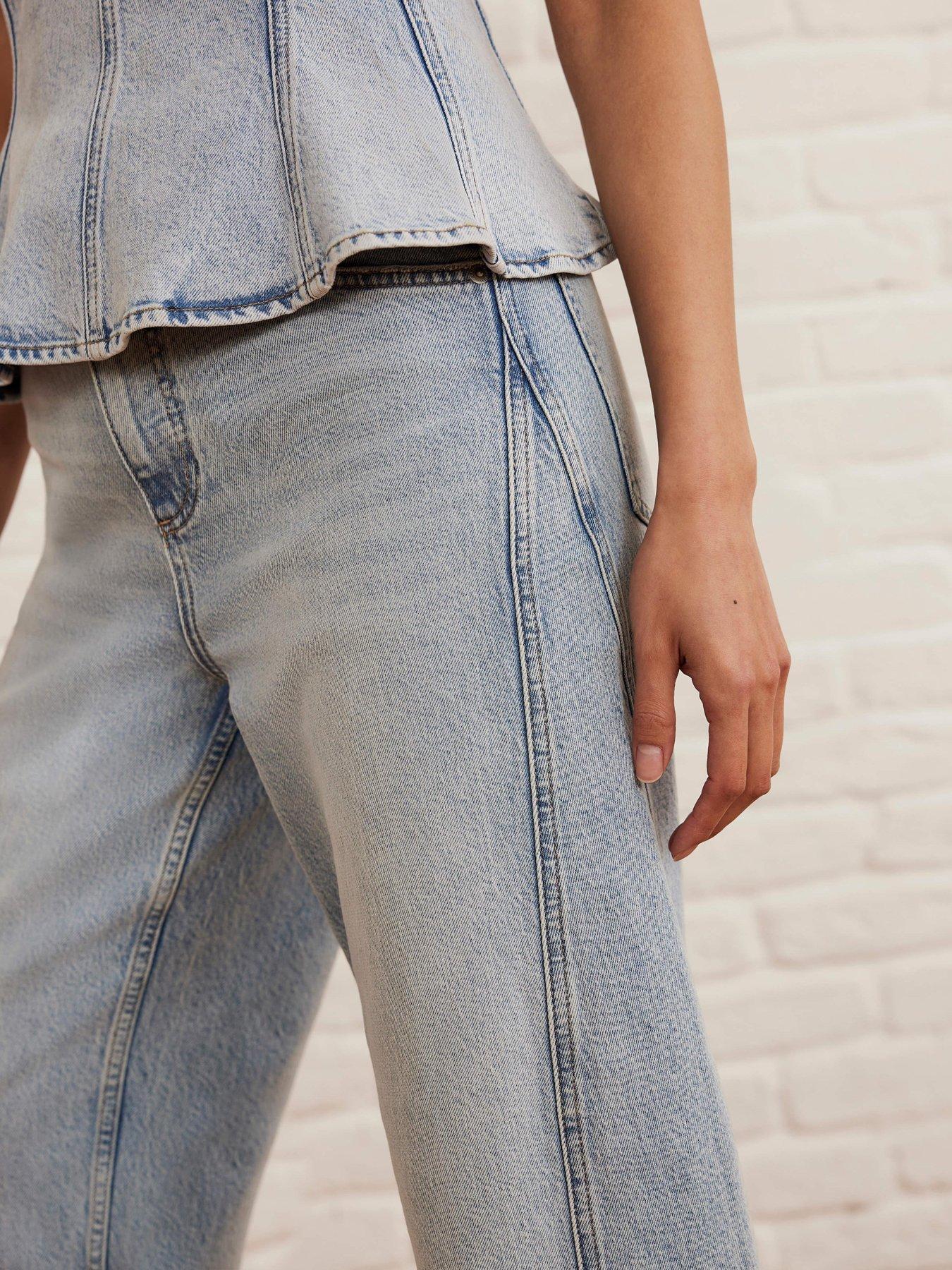 Mint Velvet Light Indigo Barrel Jean Blue Very