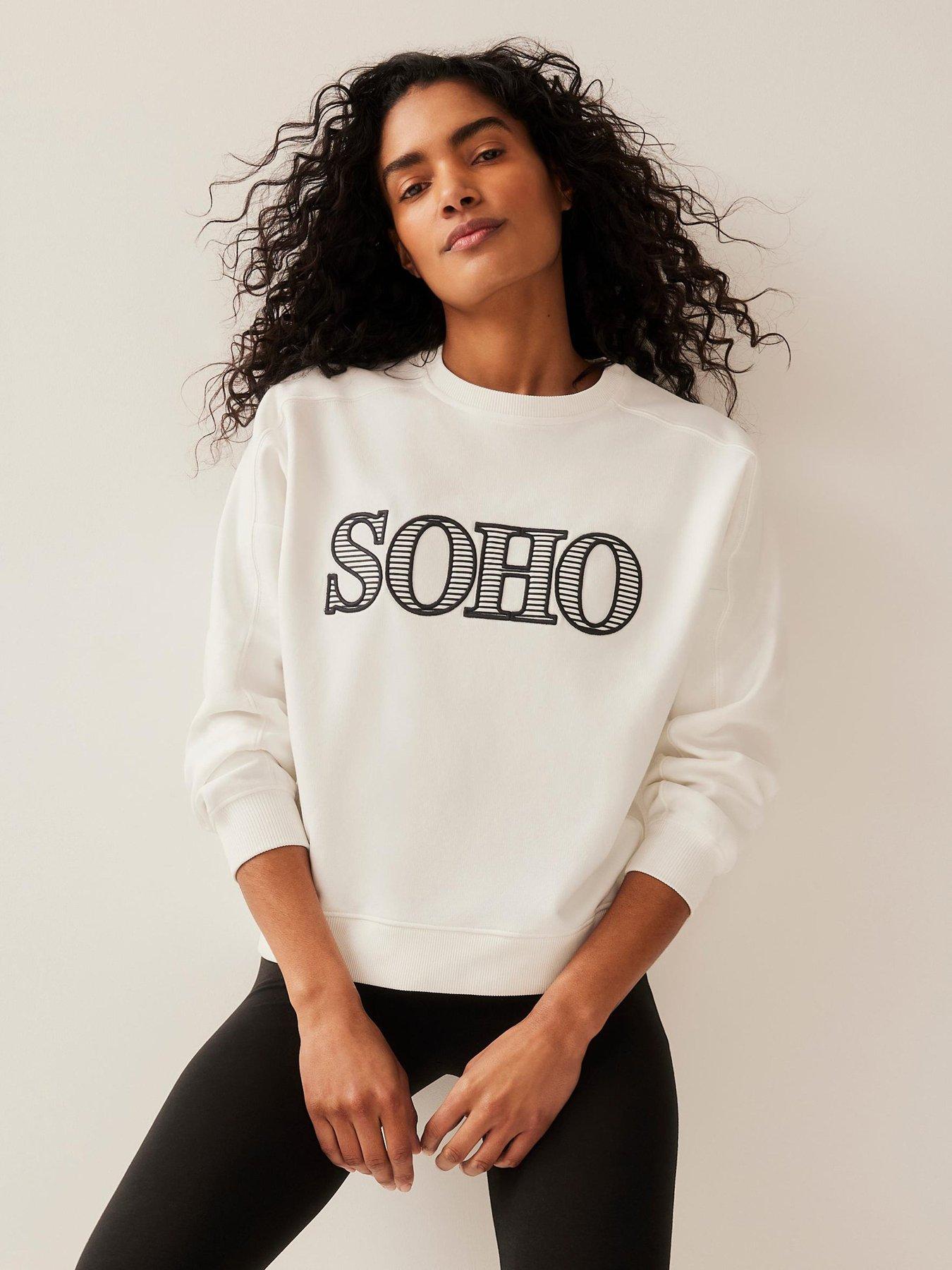 undefined Ivory Soho Graphic Sweatshirt