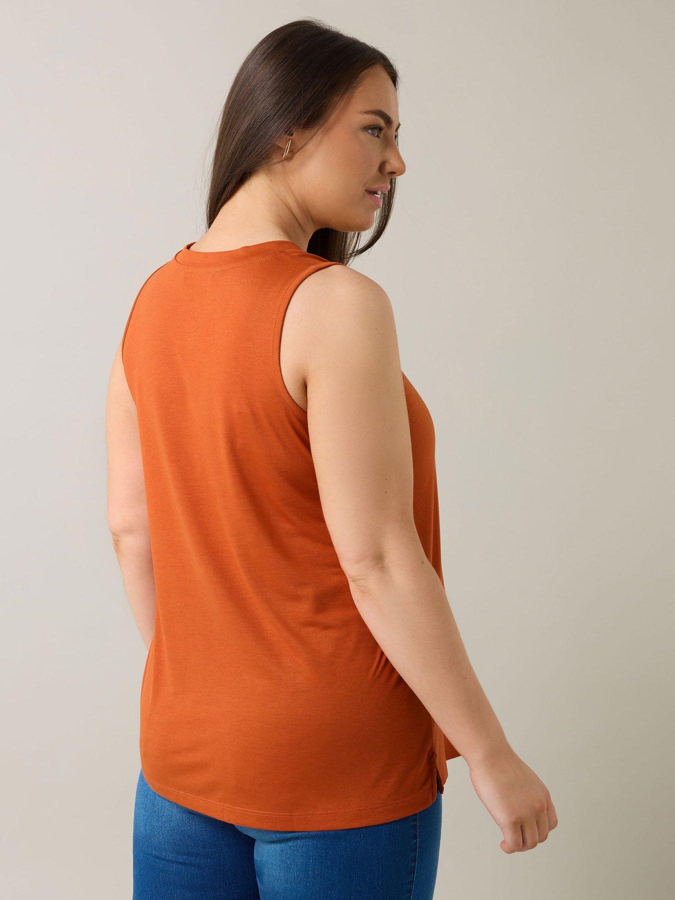 Image 2 of 4 of Evans Modal Rich Vest - Orange