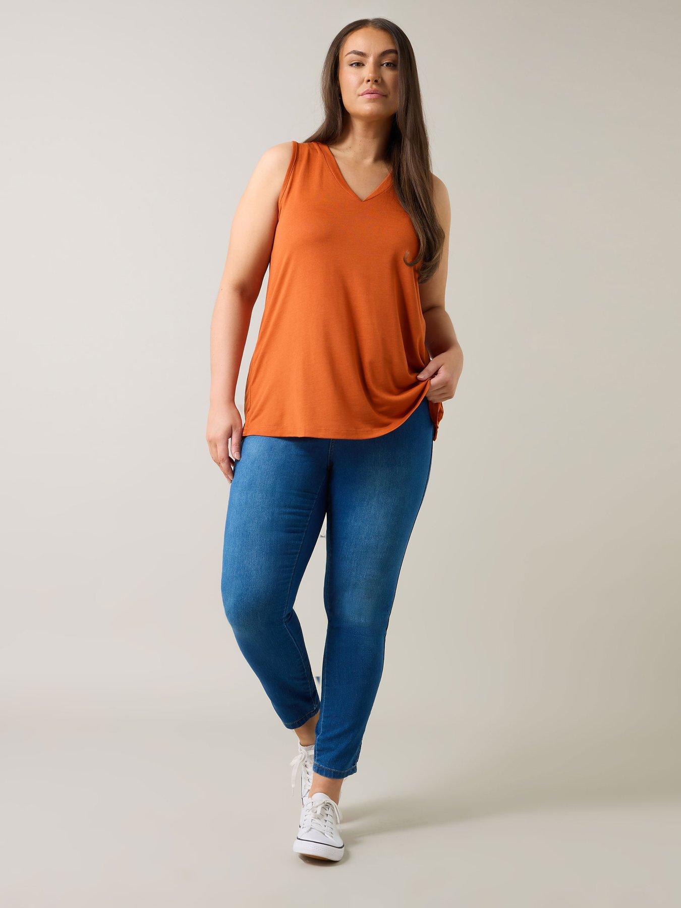 Image 3 of 4 of Evans Modal Rich Vest - Orange