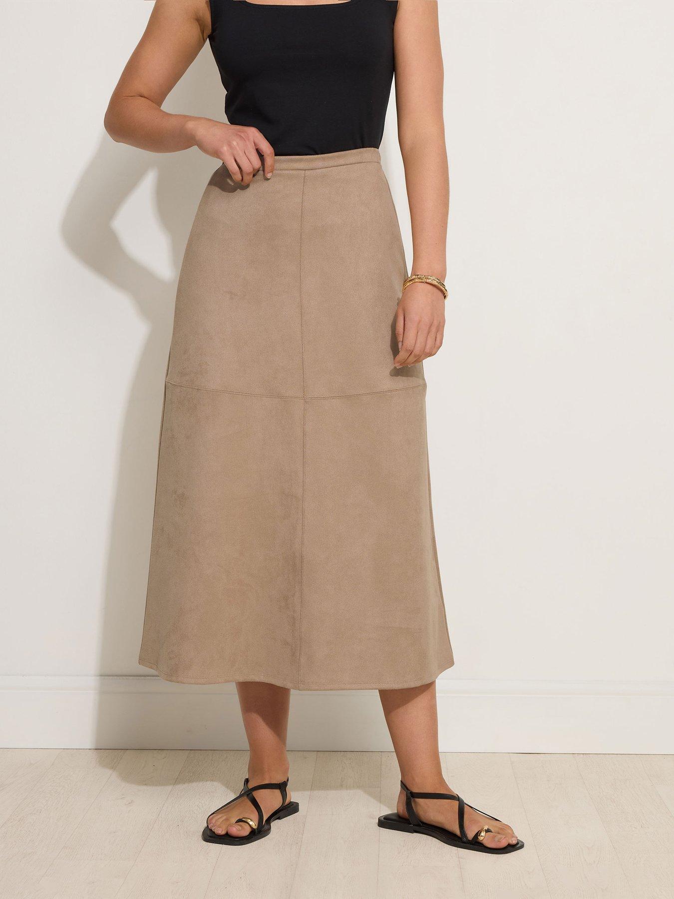 undefined Tall Suedette Aline Skirt