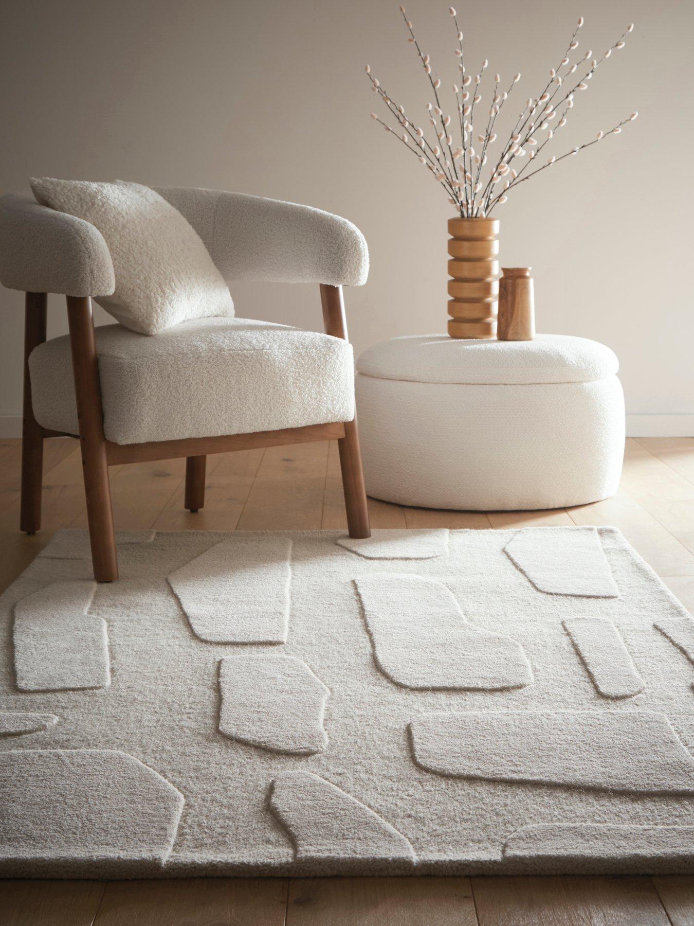 The Very Collection Sculpted Wool Stone Rug