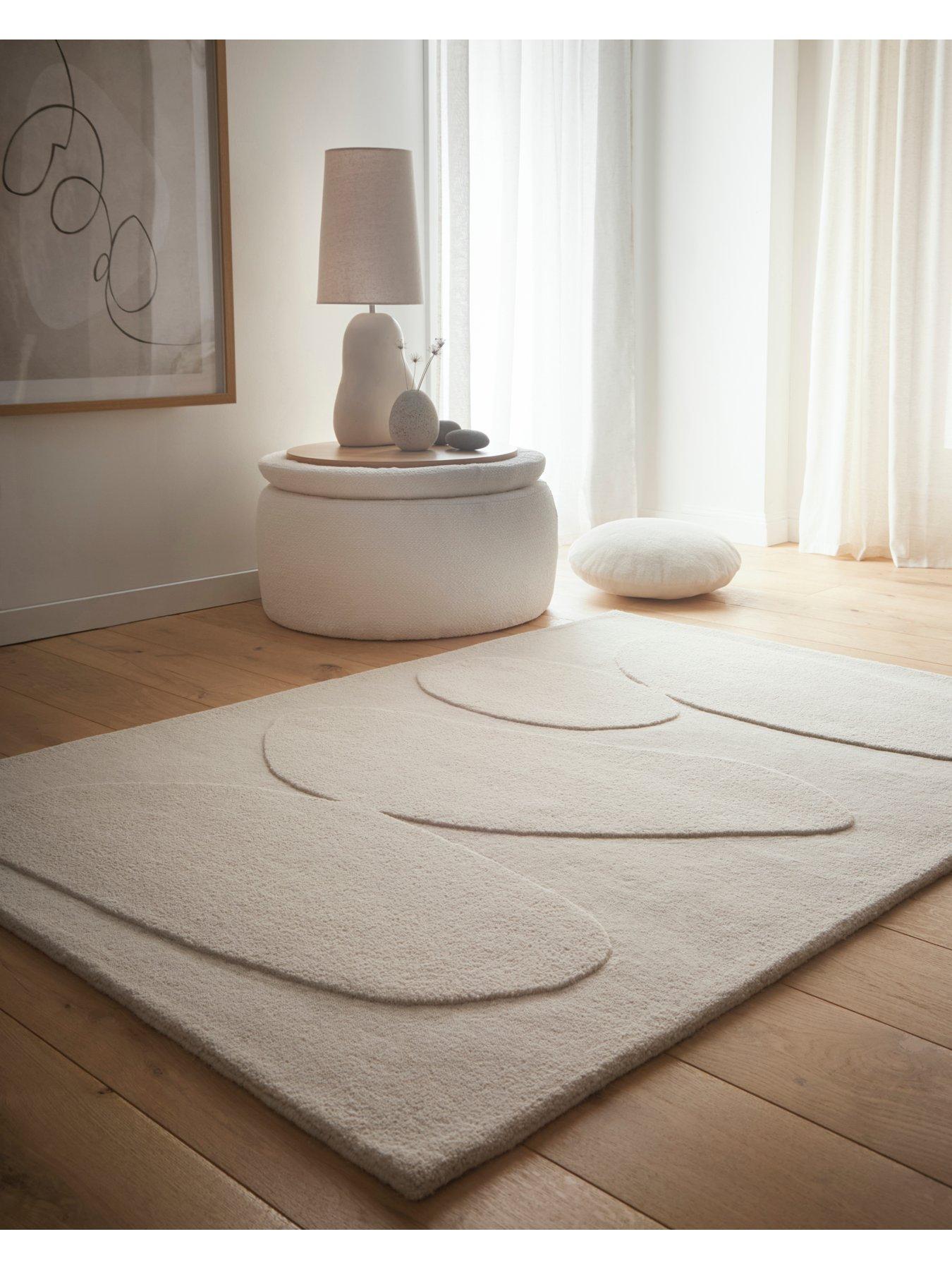 The Very Collection Sculpted Wool Pebble Rug