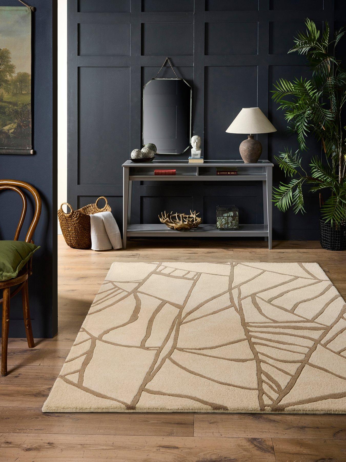 Image 1 of 6 of The Very Collection Kintsugi Cream Wool Rug