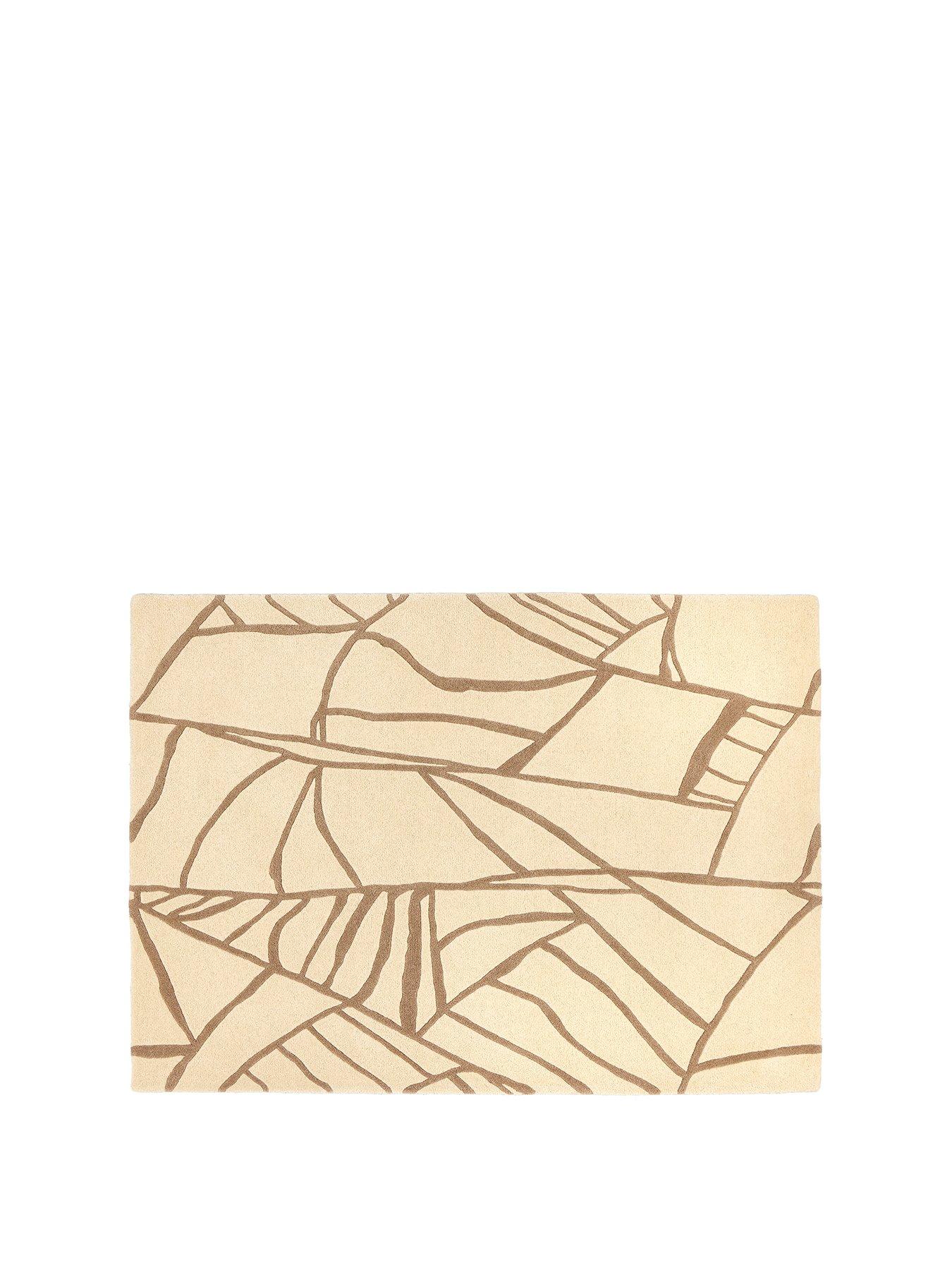 Image 2 of 6 of The Very Collection Kintsugi Cream Wool Rug