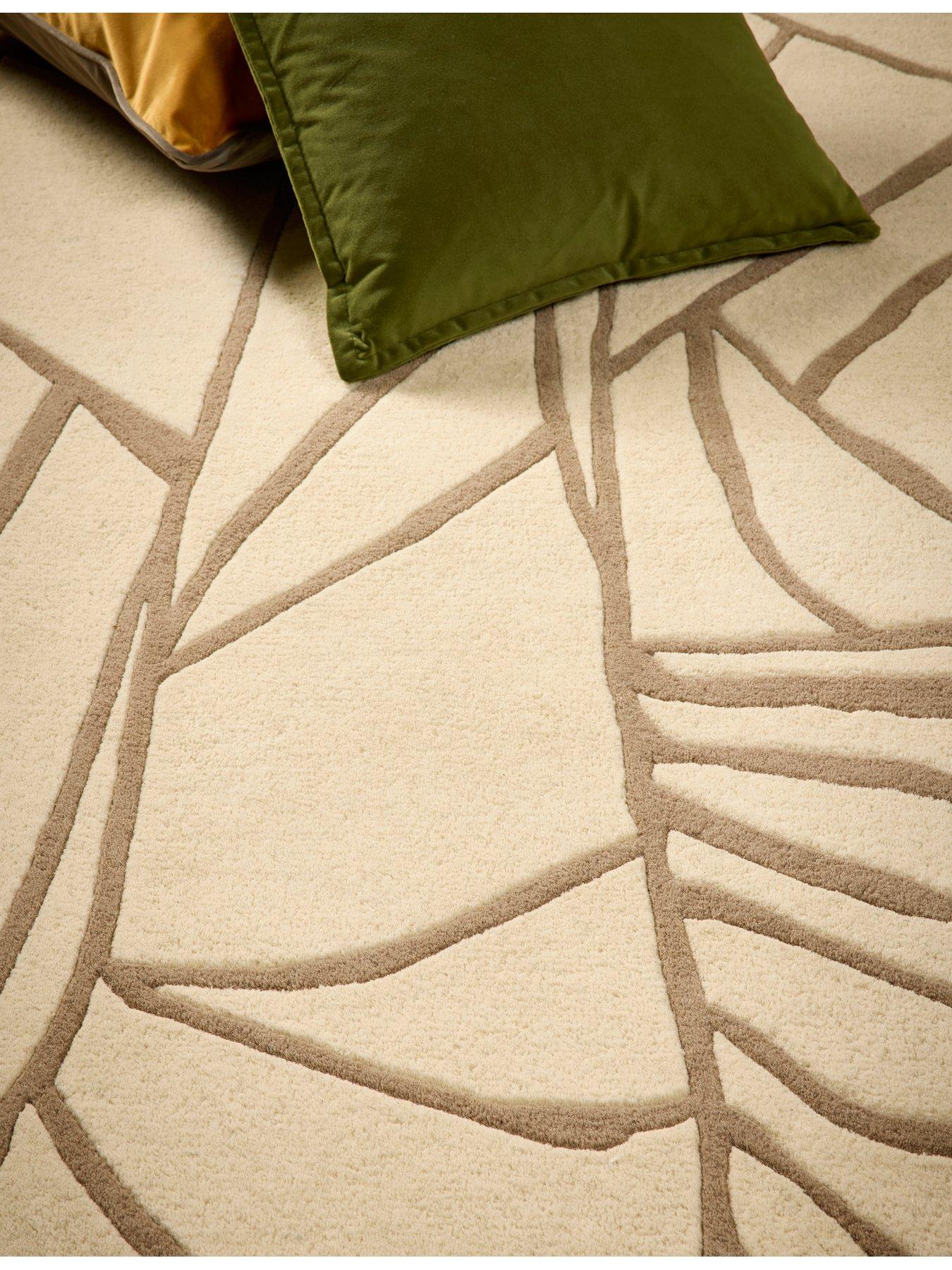 Image 3 of 6 of The Very Collection Kintsugi Cream Wool Rug